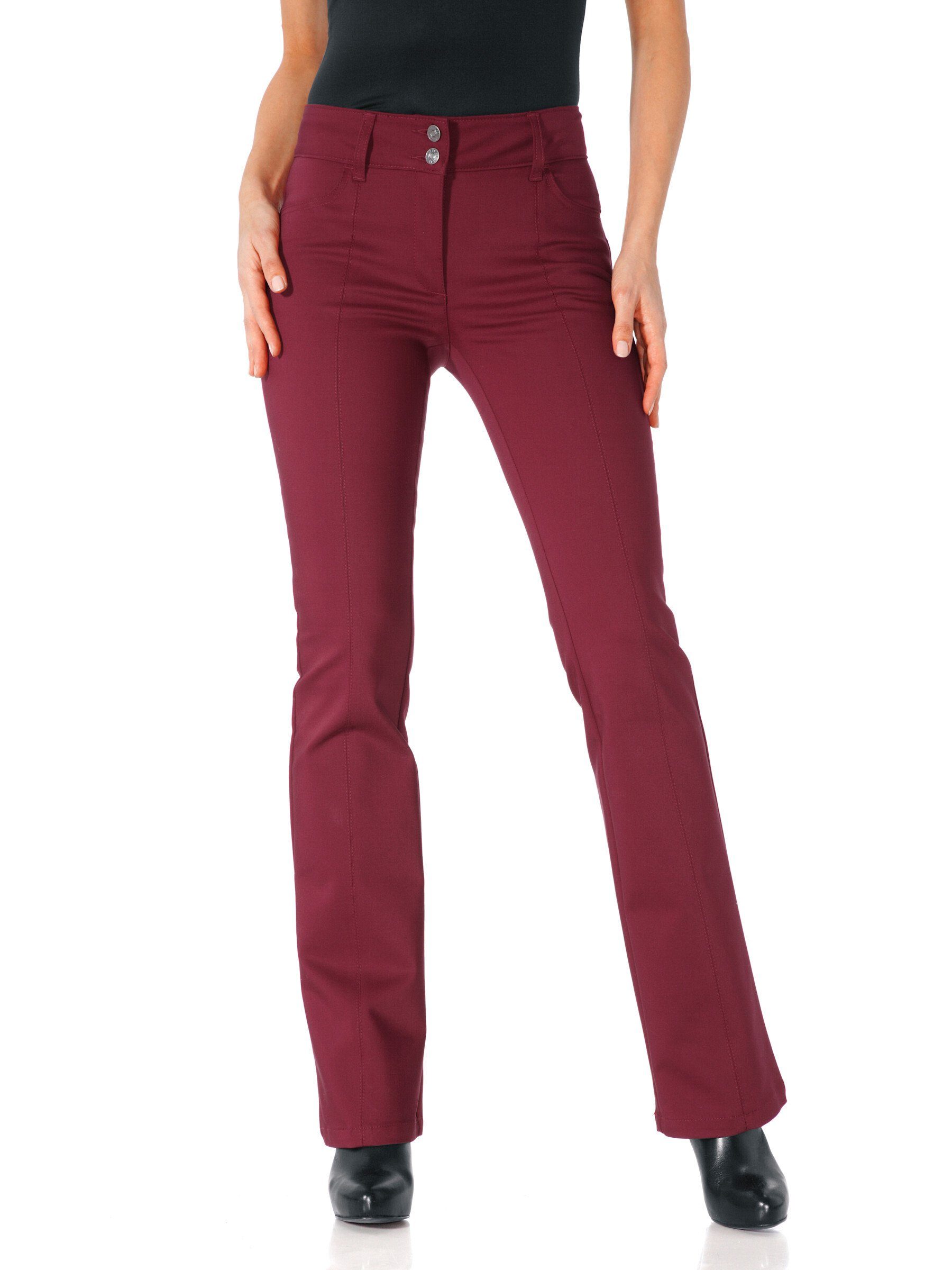 heine Jerseyhose Innenbeinlänge ca. 77 cm bordeaux