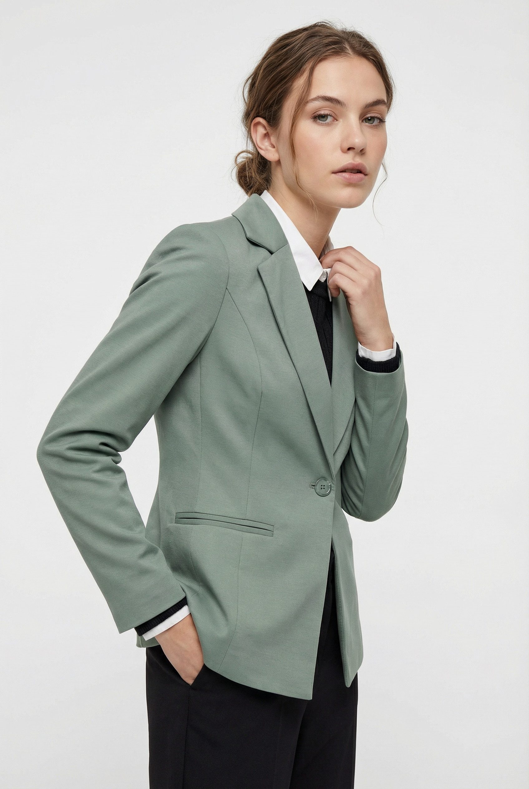 ONLY Kurzblazer ONLPEACH L/S FIT BLAZER TLR NOOS