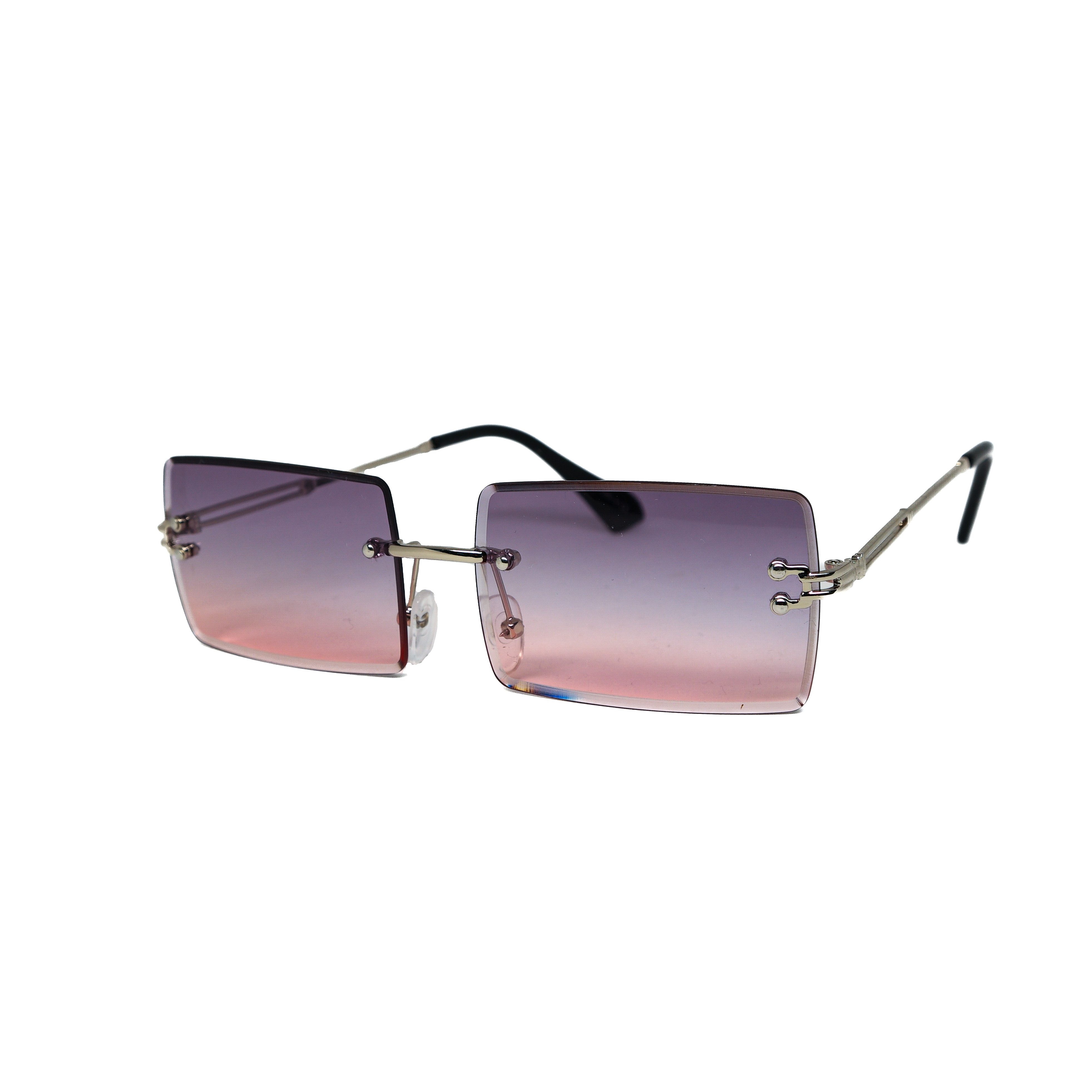 salazar.plus Sonnenbrille Randlos Rechteckig Unisex Rahmenlos Damen Herren leichte Brille