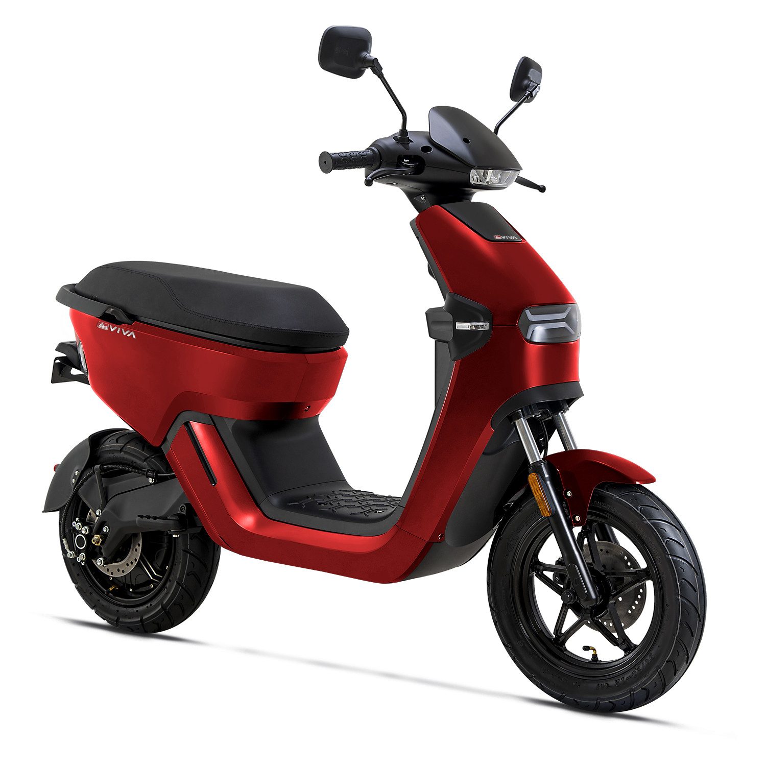 AsVIVA E-Motorroller EM1 Elektroroller, 1200 W, 45 km/h, 1200W, 45km/h, Doppelakkusystem, Keyless-Go, Alarm, Wegfahrsperre
