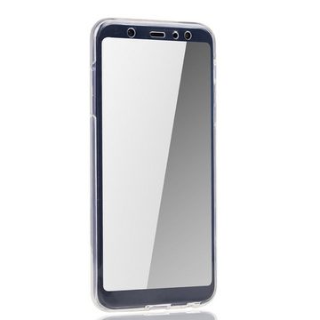 König Design Handyhülle Samsung Galaxy A6 Plus (2018), Samsung Galaxy A6 Plus (2018) Handyhülle Full-Cover 360 Grad Full Cover Transparent