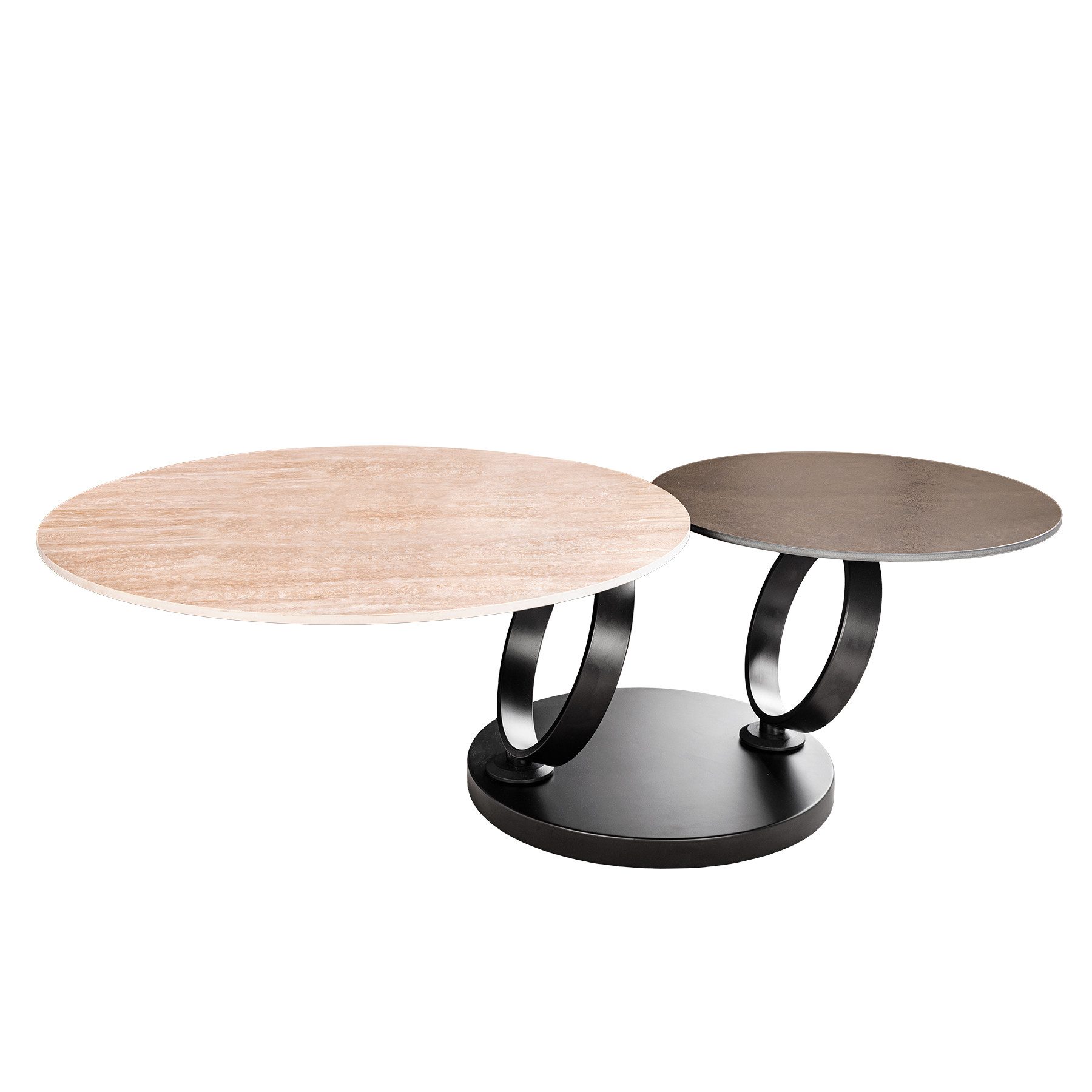 riess-ambiente Couchtisch DANCING RINGS natur / günstig online kaufen