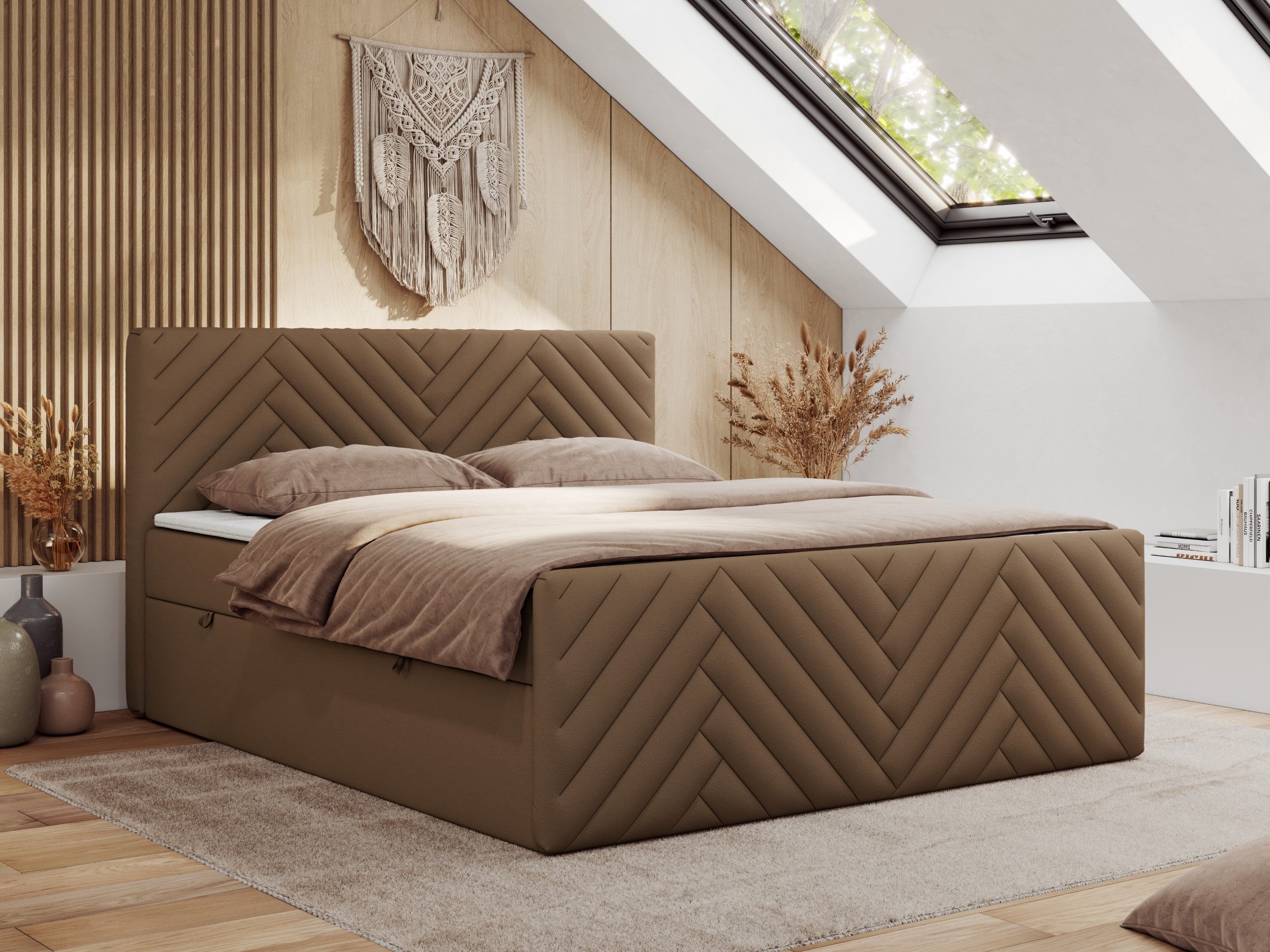 MKS MÖBEL Boxspringbett PARIS DUO (Packung, günstig online kaufen