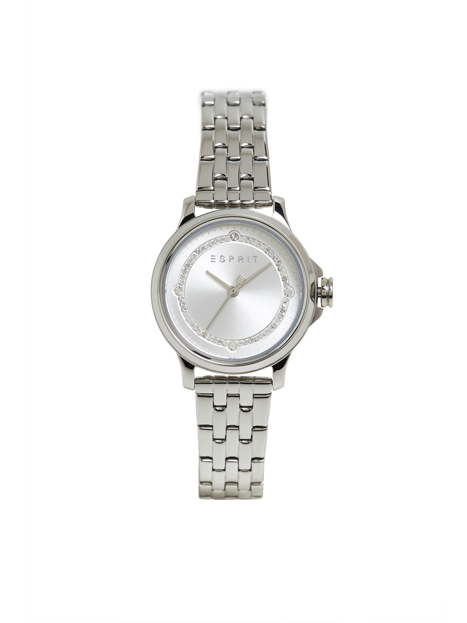 Verkaufe viele Produkte von Esprit Quarzuhr Edelstahl-Uhr mit Zirkonia-Besatz