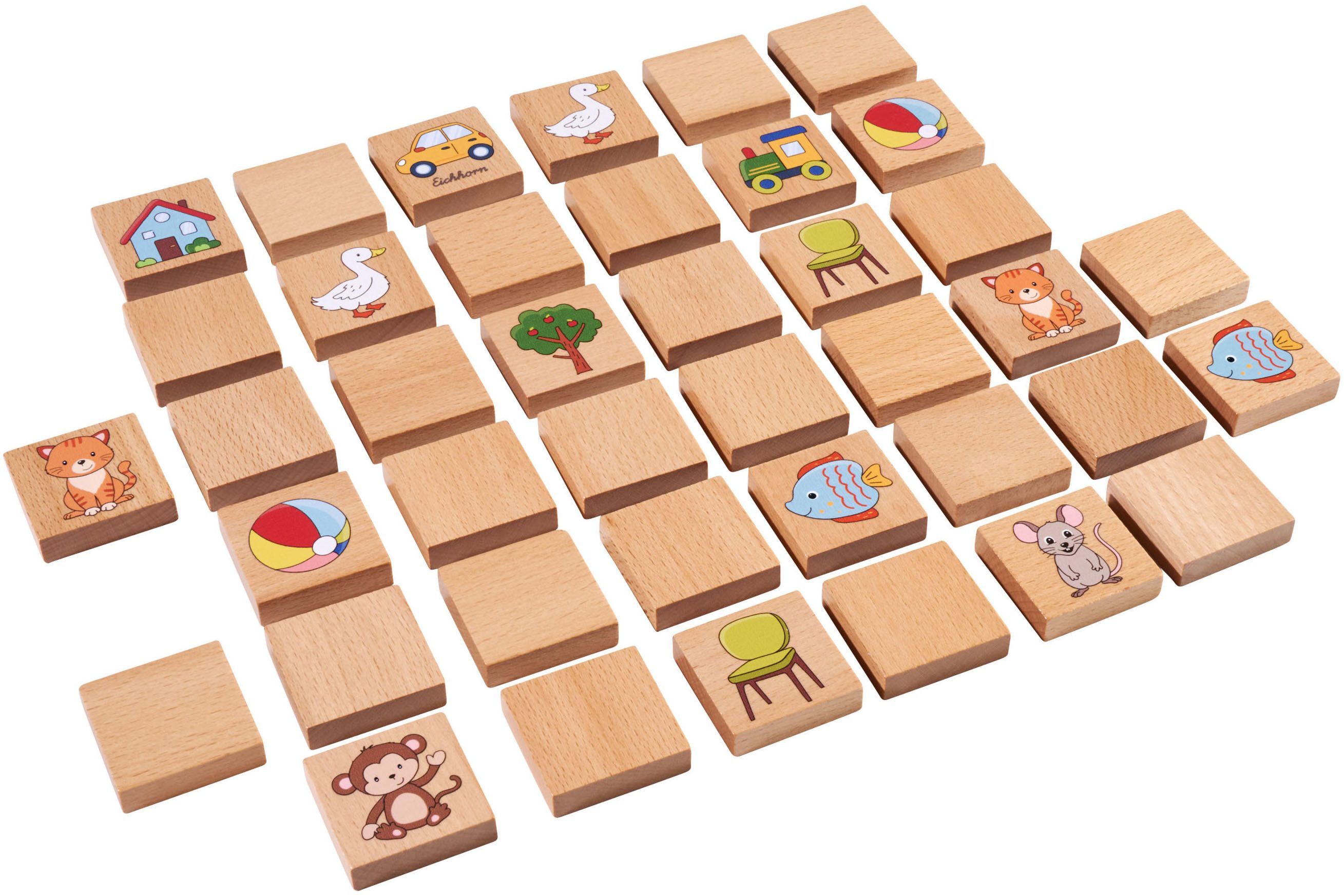 Eichhorn Spiel Memo Spiel aus Holz