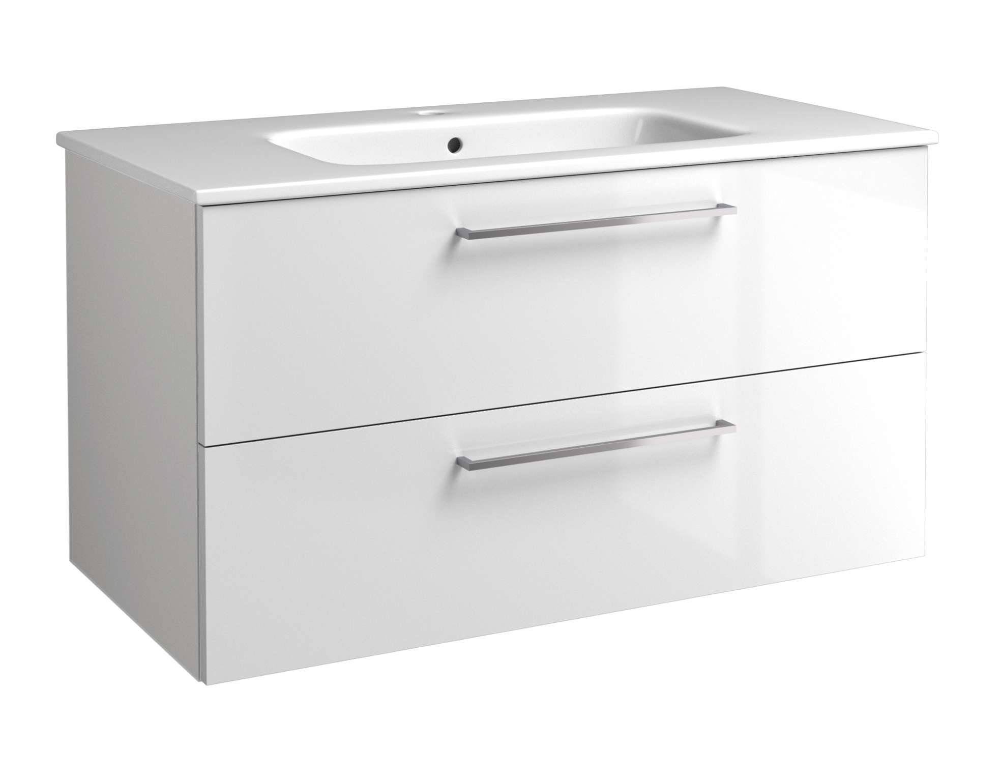 welltime Waschtisch Joy, Waschbeckenunterschrank inkl.Waschbecken, Badmöbel, Breite 81 cm, mit Soft-Close-Funktion, FSC®-zertifiziert