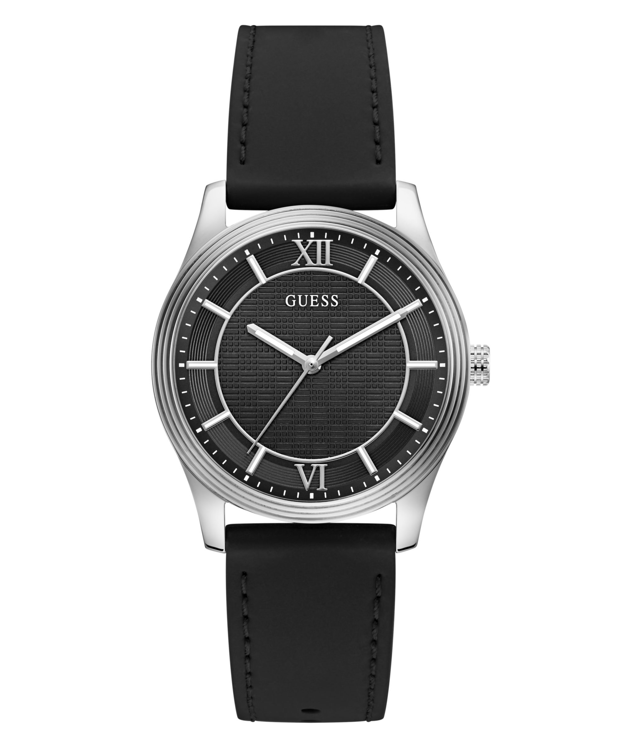 Guess Quarzuhr QUENTIN GW1128G1, Armbanduhr, Damenuhr, Herrenuhr, Silikonarmband, analog
