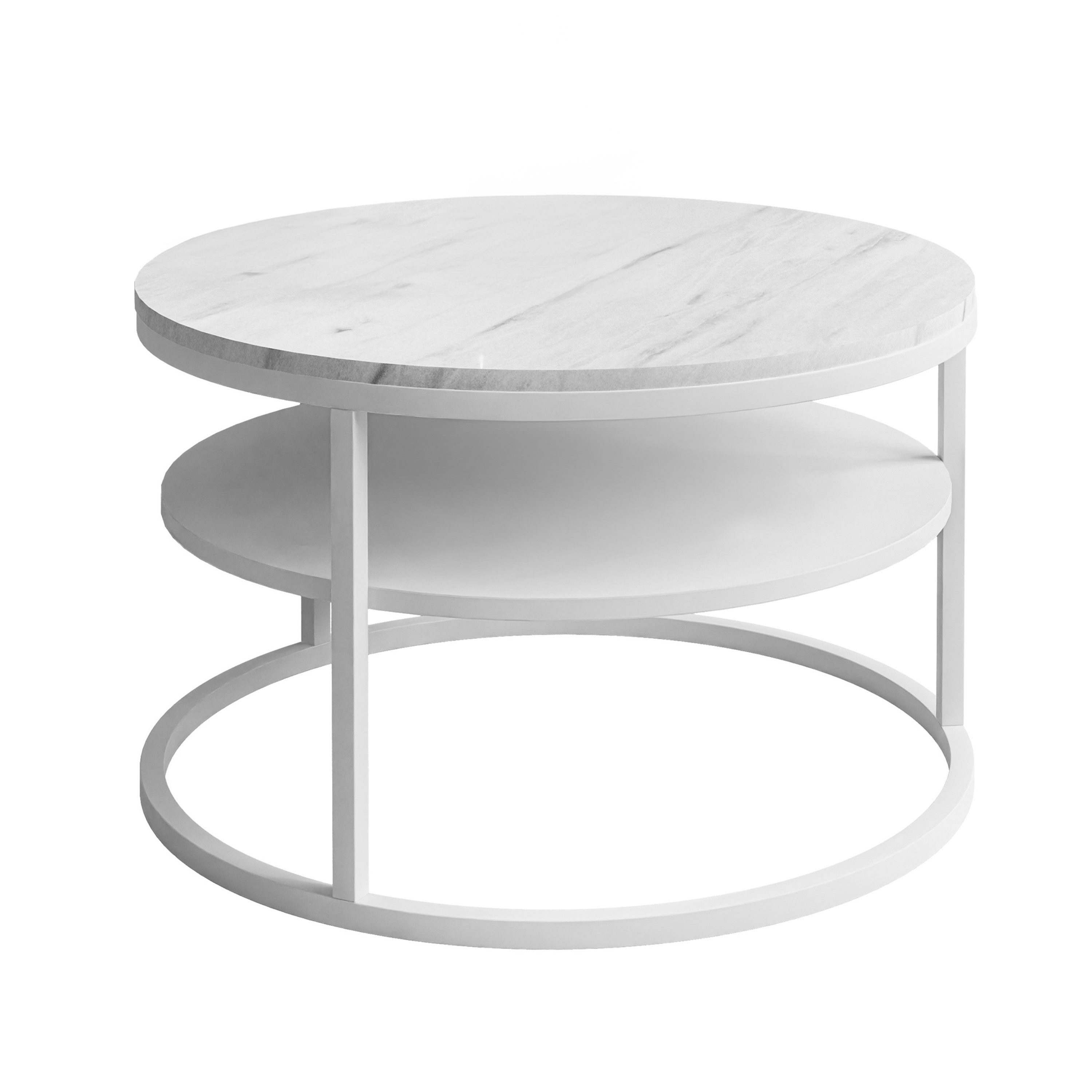 Lookway Couchtisch CIRI SLIM LEVANTO mit Ablage (1 Tisch), Durchmesser: ⌀ 6 günstig online kaufen