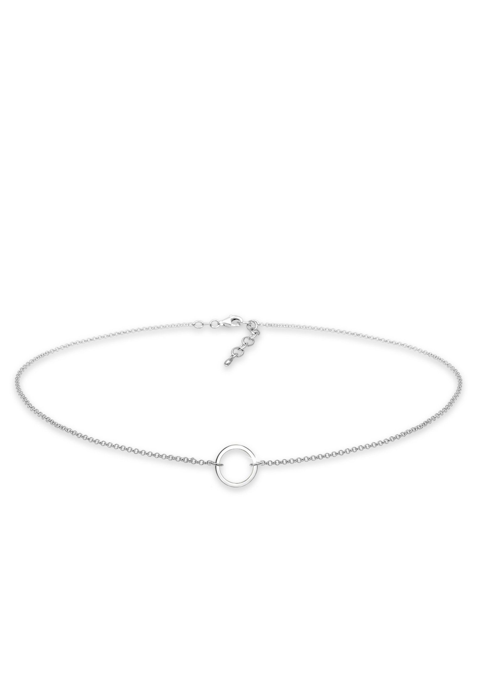 Elli Collier Choker Anhänger Kreis Rund 925 Silber