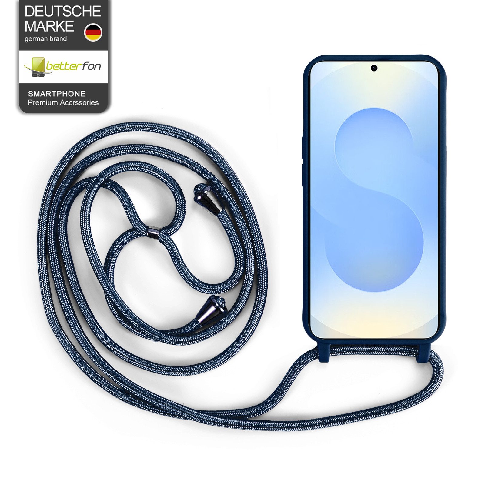 betterfon Handykette für Samsung Galaxy Handyhülle mit Band Kodel Hülle mit Kette, Hände frei – mit Silikonhülle & Schnur für flexiblen Alltag