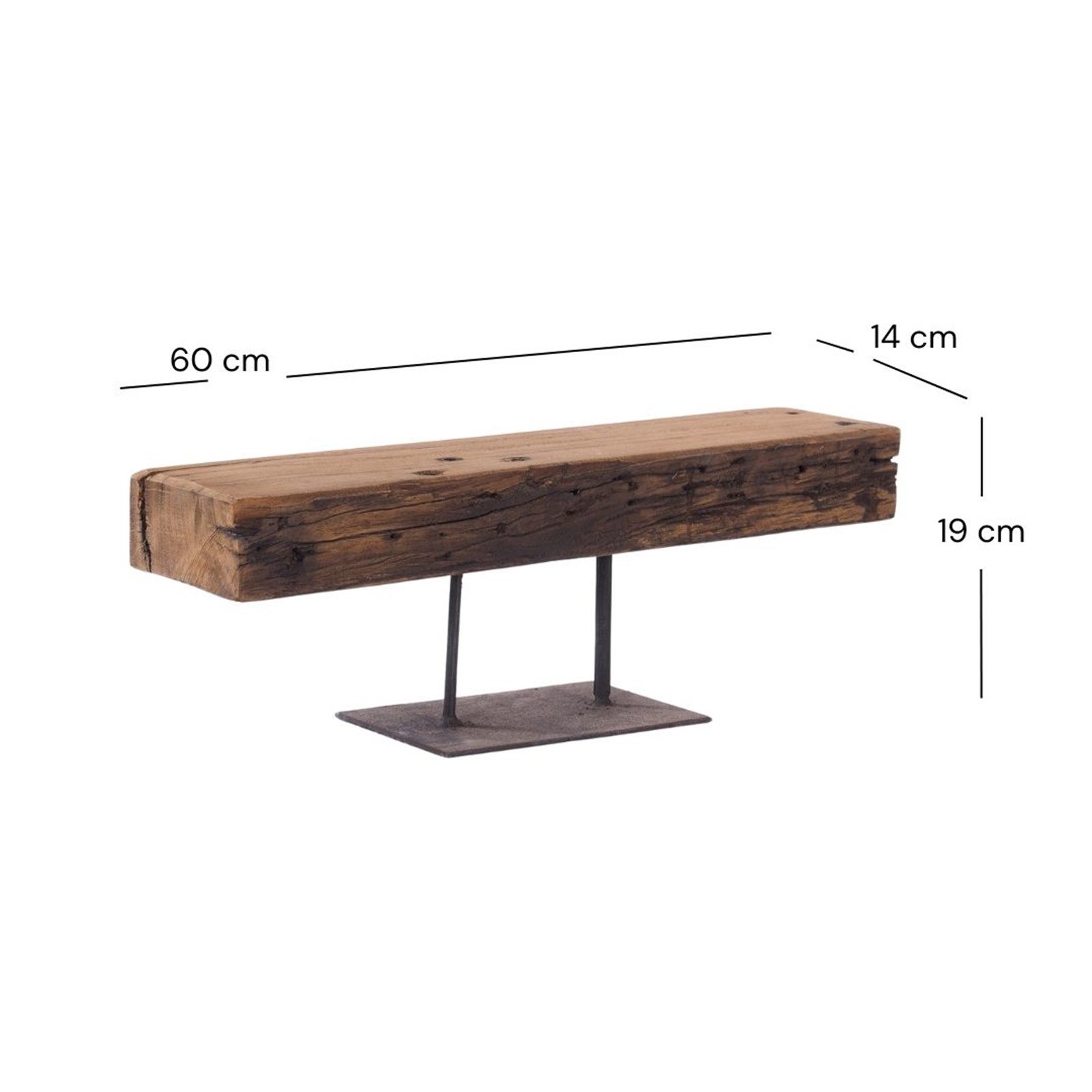 DESIGN DELIGHTS Kerzenständer RUSTIKALER KERZENSTÄNDER "CASTLE 60", Holz ma günstig online kaufen