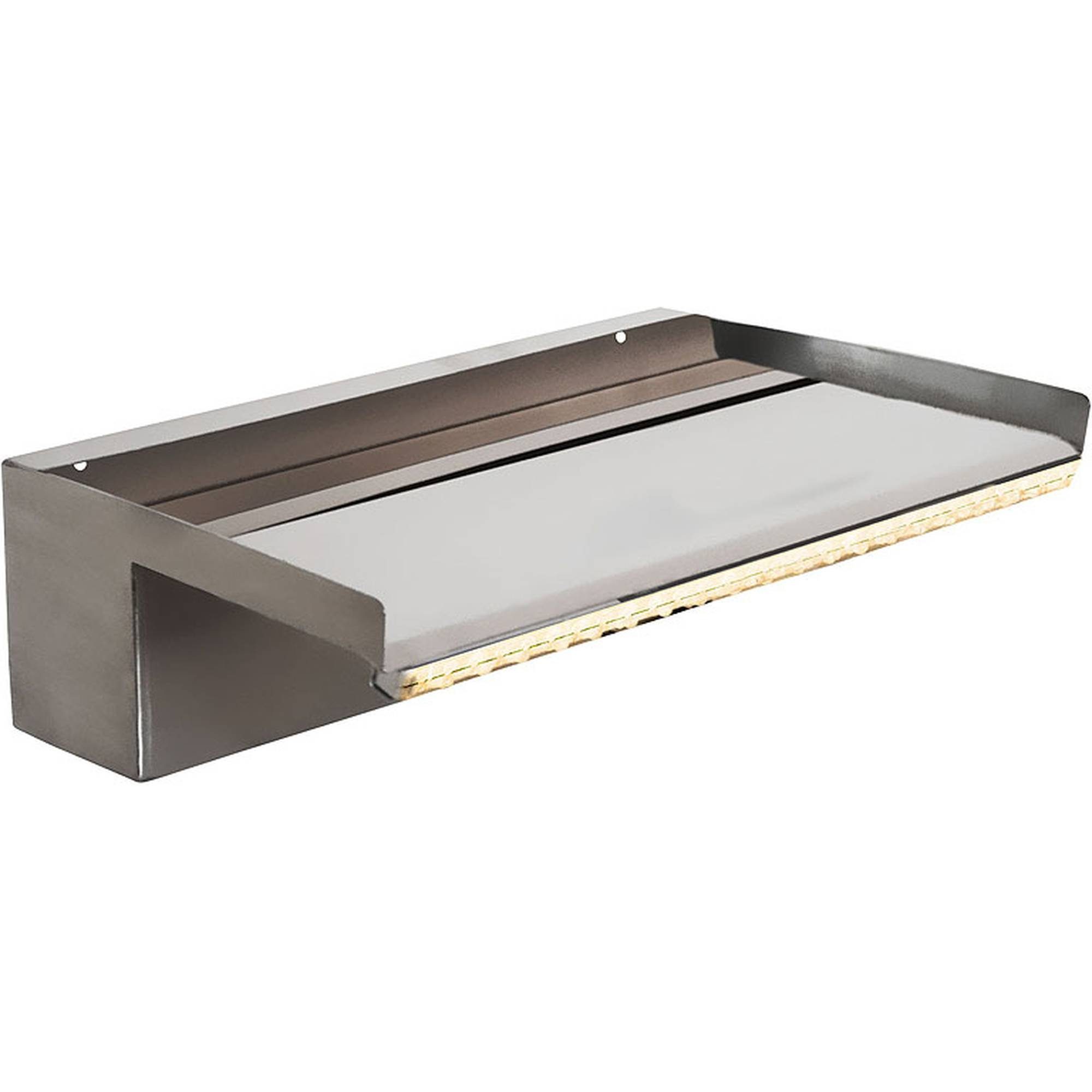 Heissner Wasserfall Überlaufkante mit LED Licht, Edelstahl 30cm W483-0, (1 tlg)
