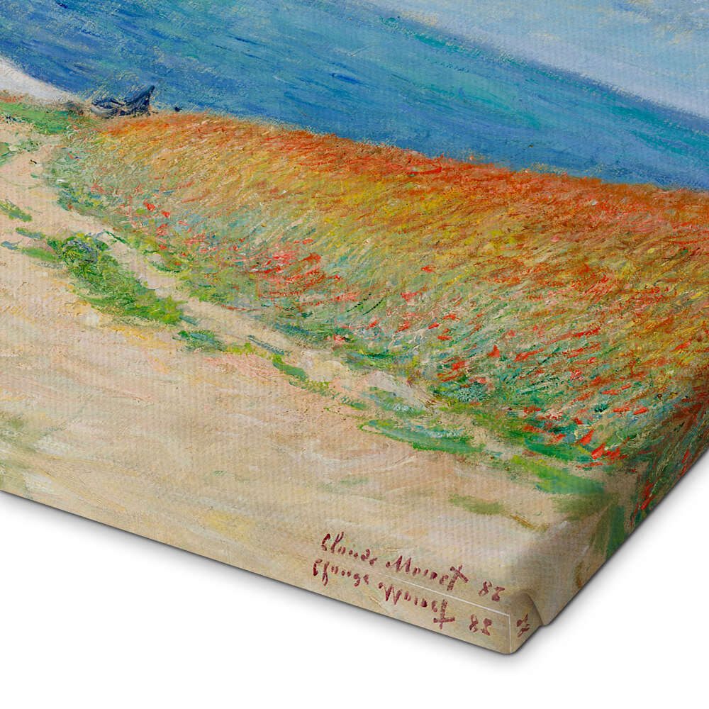Posterlounge Wandbild Strandweg durch den Weizen bei Pourville, Claude Monet, erhältlich als Poster, Leinwandbild, Wandsticker oder Acrylglasbild