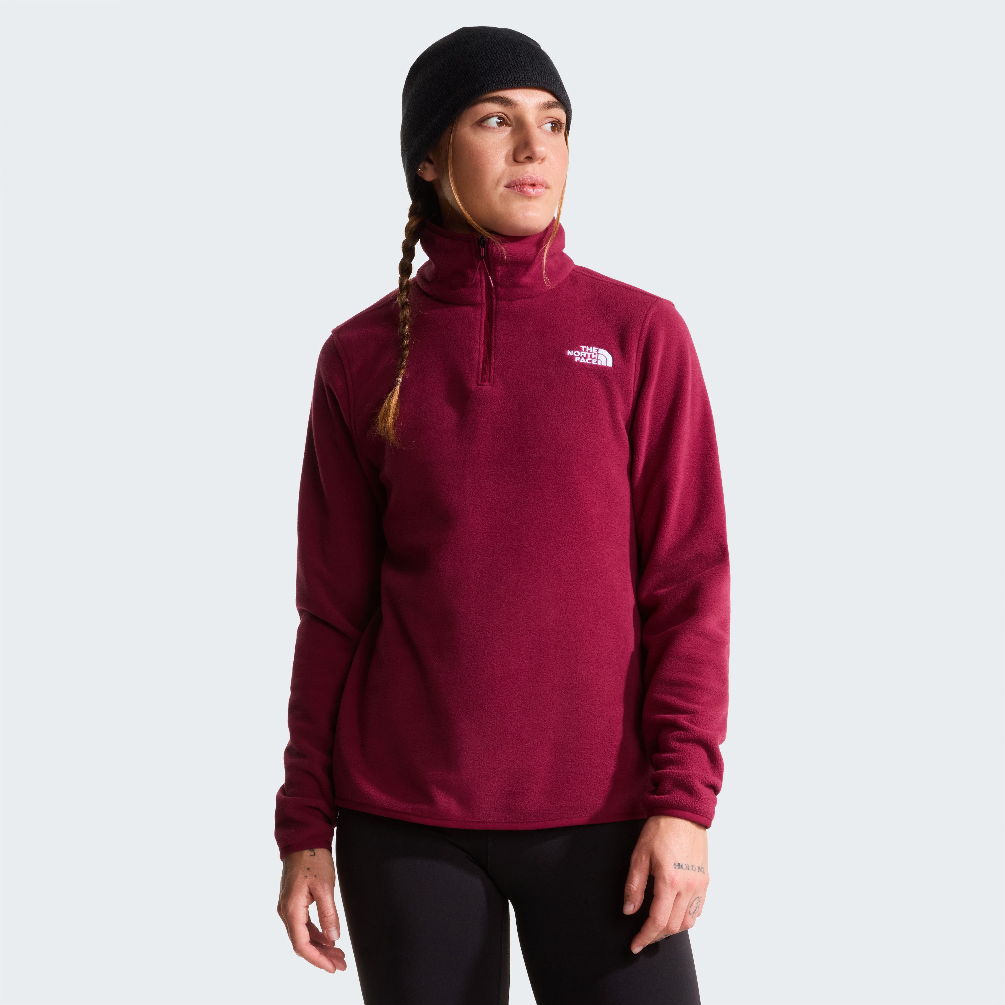 The North Face Fleecepullover W GLACIER FLEECE 1/4 ZIP JACKET Halfzip aus Polyester, mit 1/4 Reißverschluss