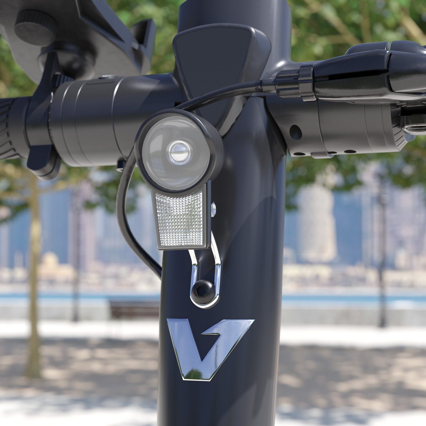 Viron E-Scooter Elektro Scooter mit Straßenzulassung Aluminium, Elektroroller eKFV Zulassung Faltbar Roller EScooter mit ABE