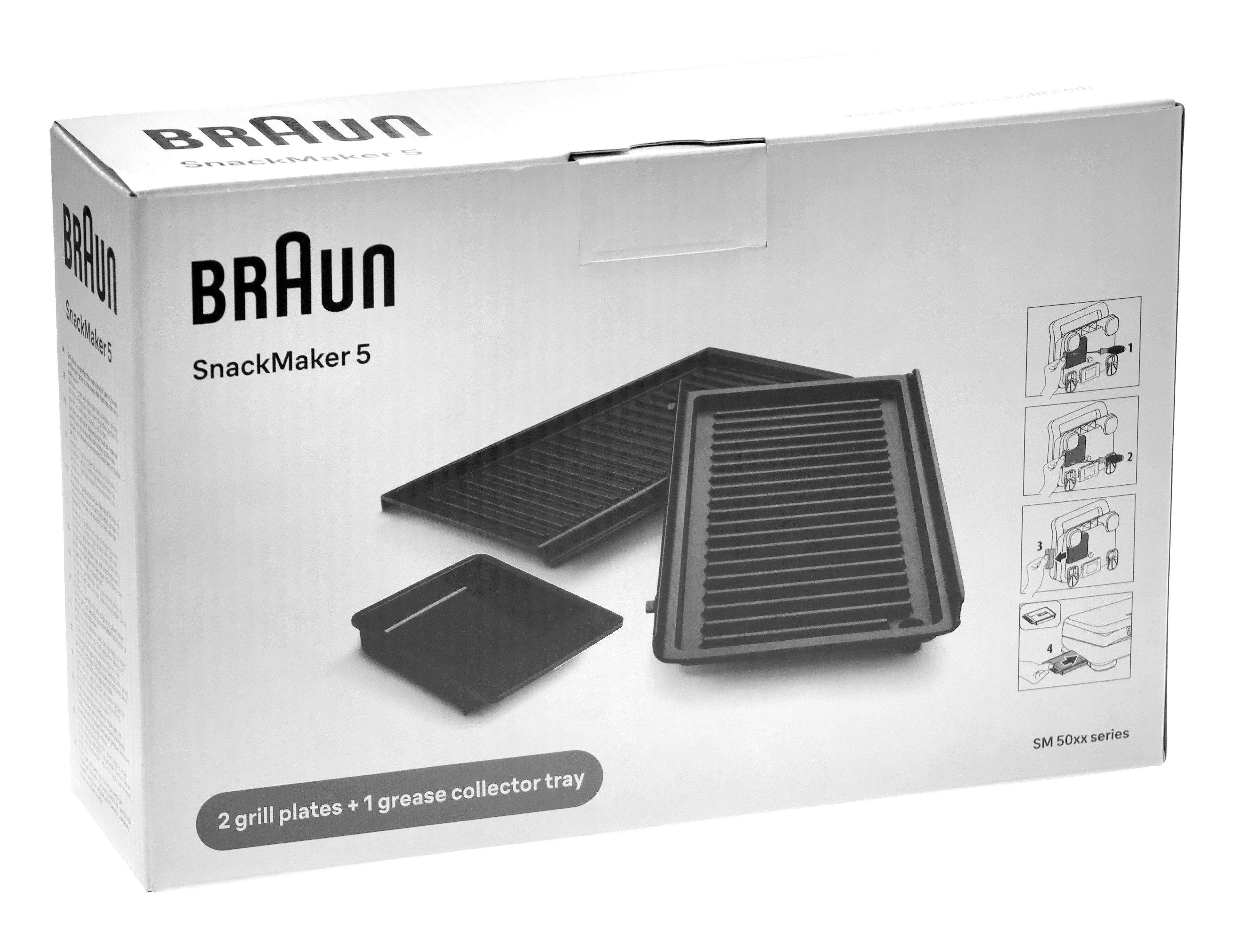 De'Longhi Backeinsatz Braun AS00006837 Grillplatten für SM5000BK SM5038SL SM5005SL Sandwich