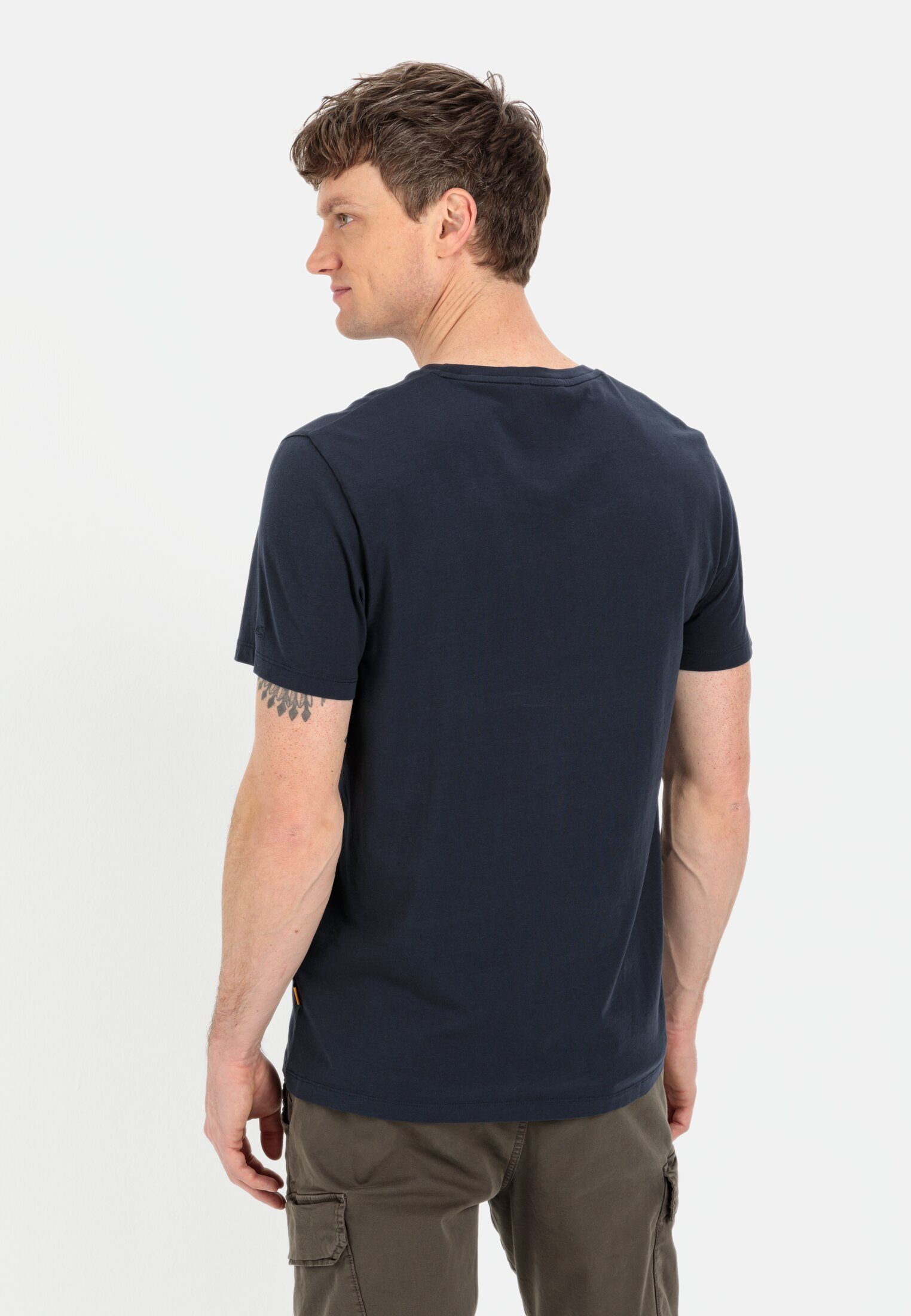 camel active Print-Shirt T-Shirt mit Print aus nachhaltigem Organic Cotton günstig online kaufen