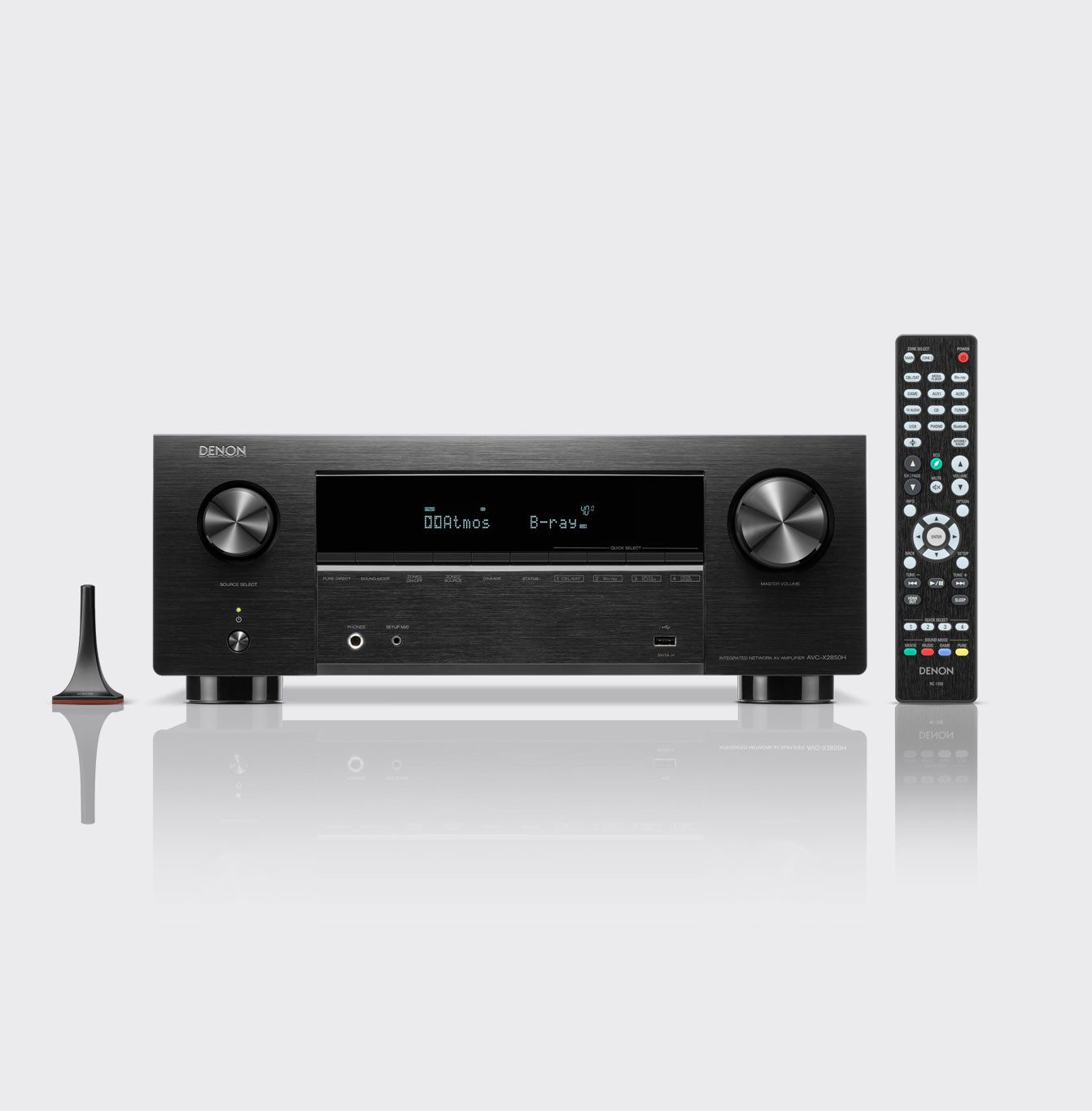 Denon Denon AVC-X2850H AV-Receiver (Dolby Atmos DTS:X HDMI 2.1 HEOS Audyssey 8K HDR VRR ALLM)