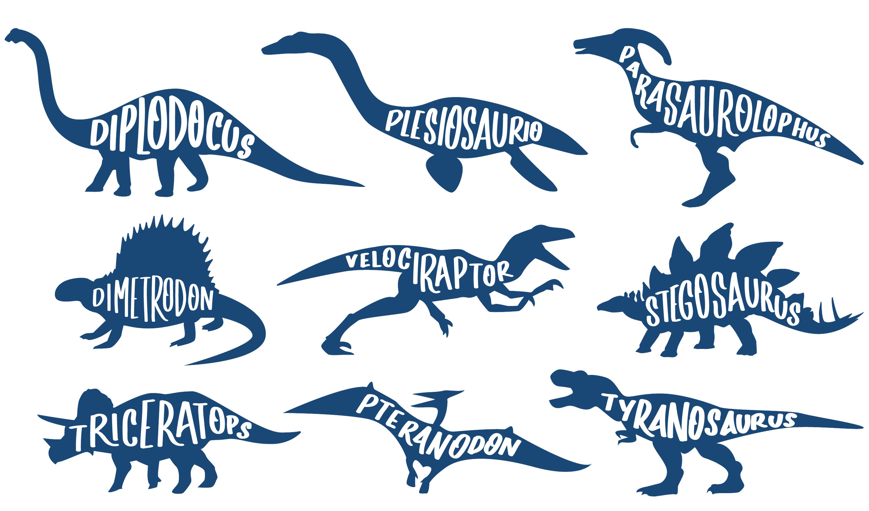 MyDesign24 Print-Shirt bedrucktes Kinder T-Shirt mit Dinosaurier Silhouetten & Namen Baumwollshirt mit Dino i90