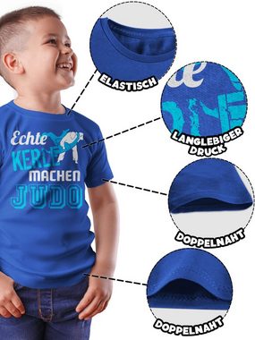 Shirtracer T-Shirt Echte Kerle machen Judo (1-tlg) Kinder Sport Kleidung