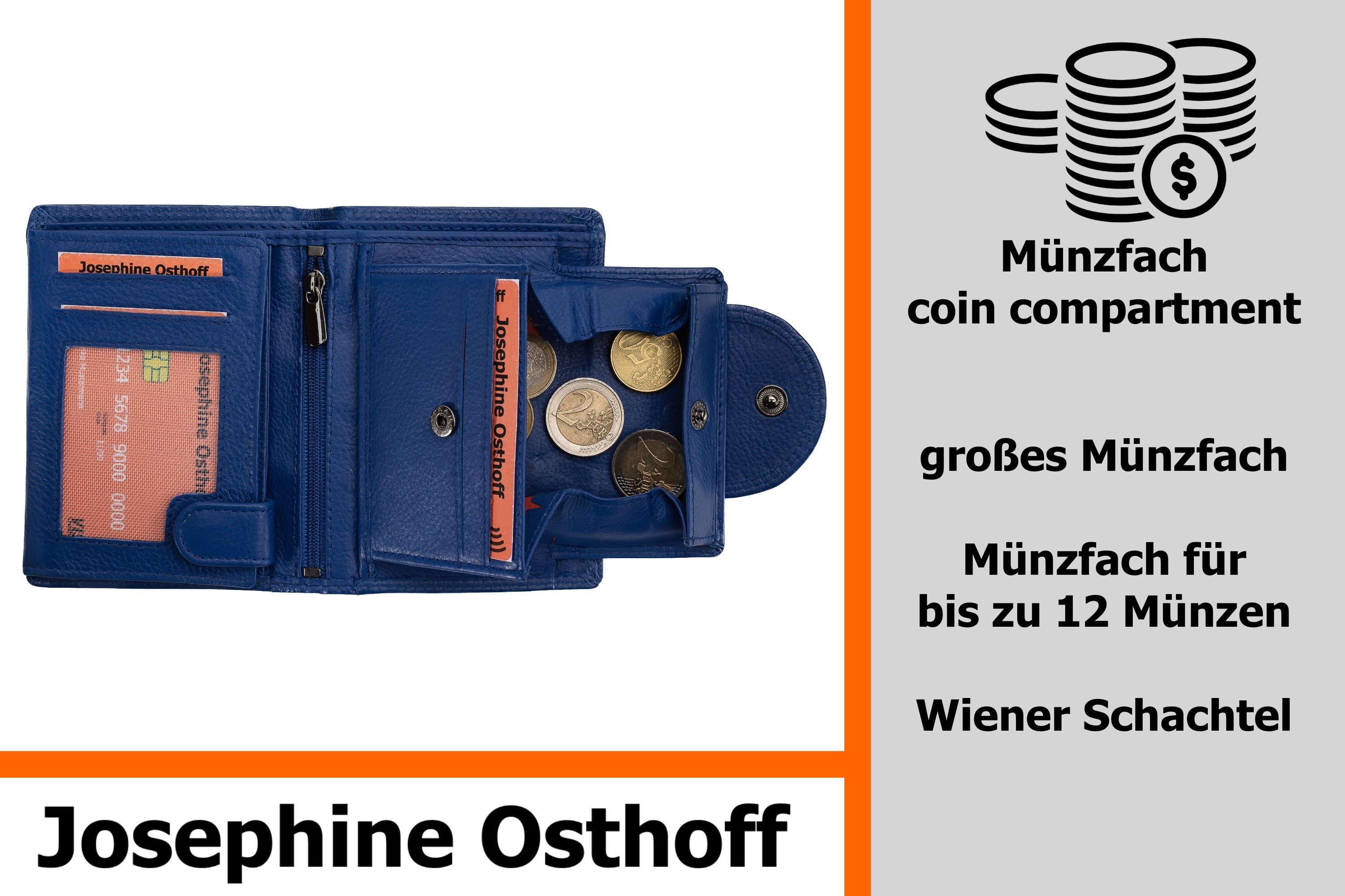Osthoff Minibrieftasche Brieftasche royal Josephine Wiener Geldbörse