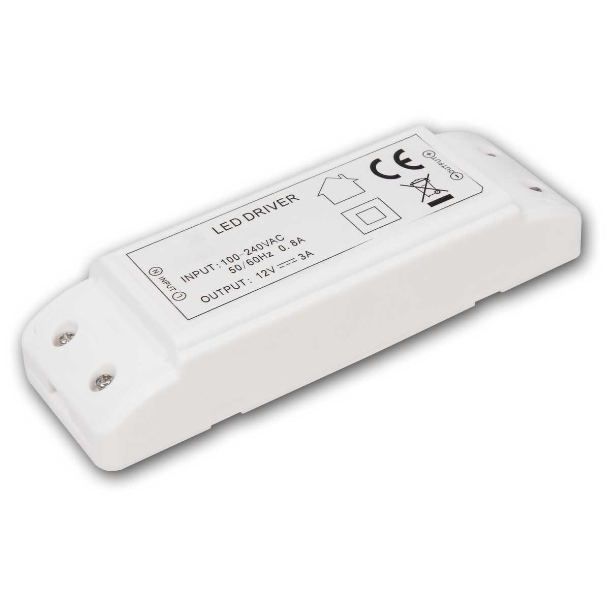 McShine LED Transformator 1-36W, 12V DC, 220-240V LED Trafo
