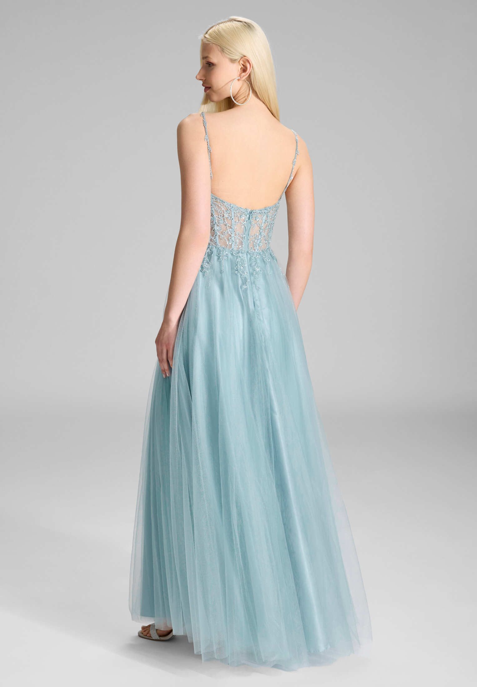 Hey Kyla Abendkleid - Ballkleid mit Stickerei Taillierter Schnitt mit fließ günstig online kaufen