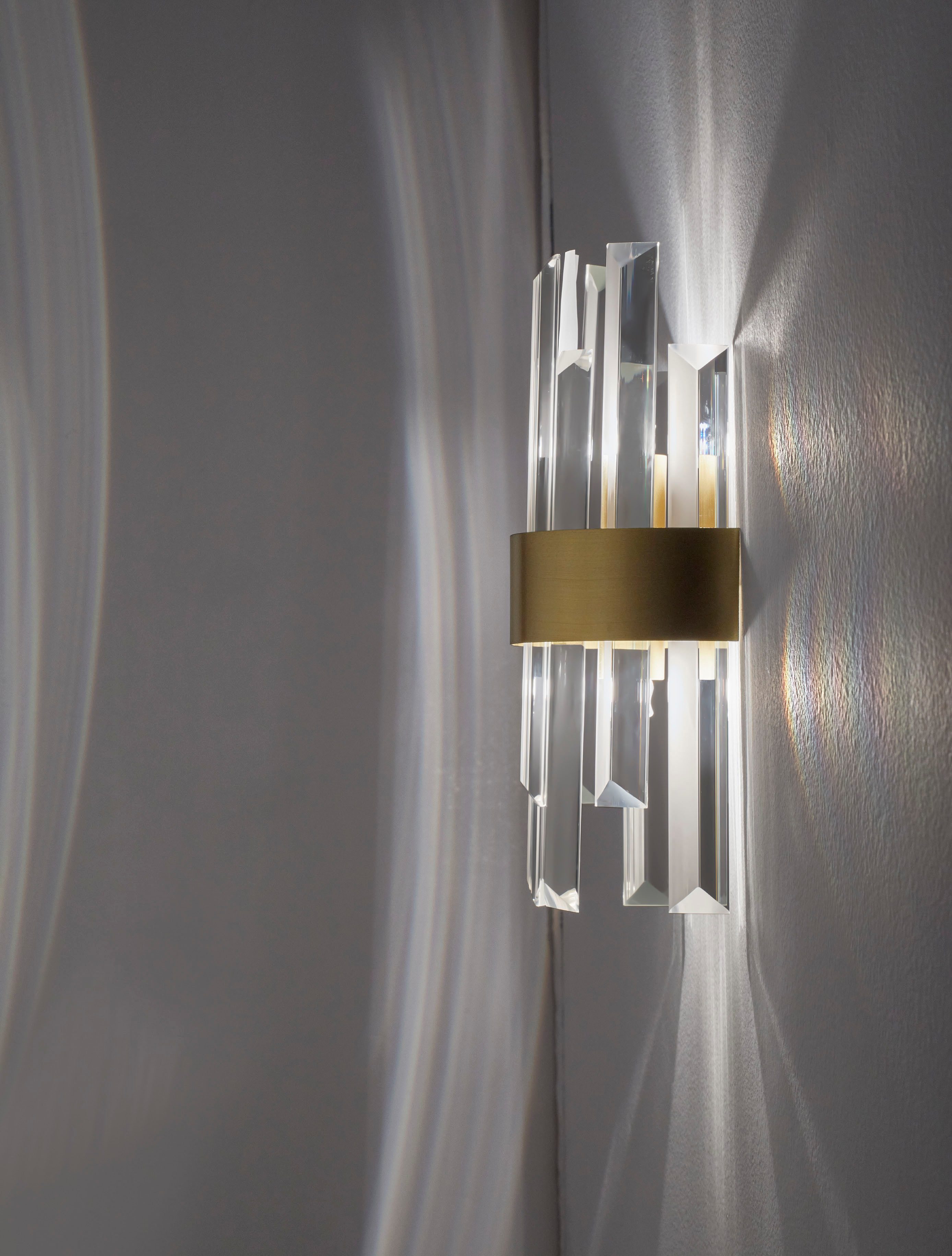 Nova Luce Wandleuchte CROWN, Dimmfunktion, ohne Leuchtmittel, Ohne Beleuchtung