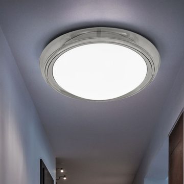 etc-shop LED Deckenleuchte, Leuchtmittel inklusive, Warmweiß, Deckenleuchte Deckenlampe LED Flurlampe Wohnzimmerlampe D 28,5 cm