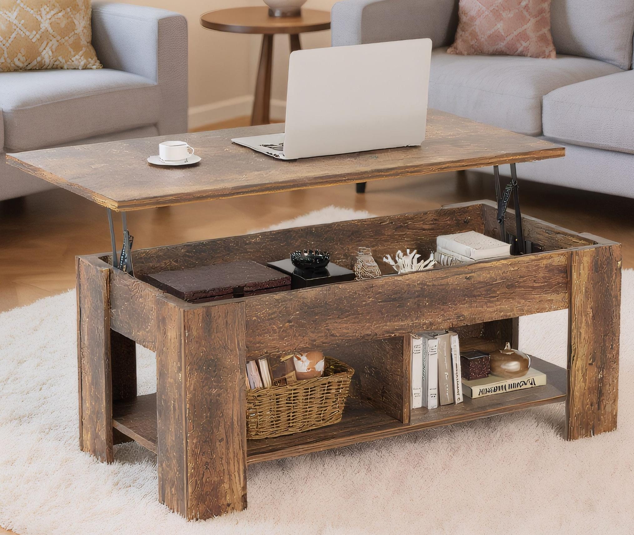 NOBLEWELL Couchtisch - Höhenverstellbar, Ausziehbar & günstig online kaufen