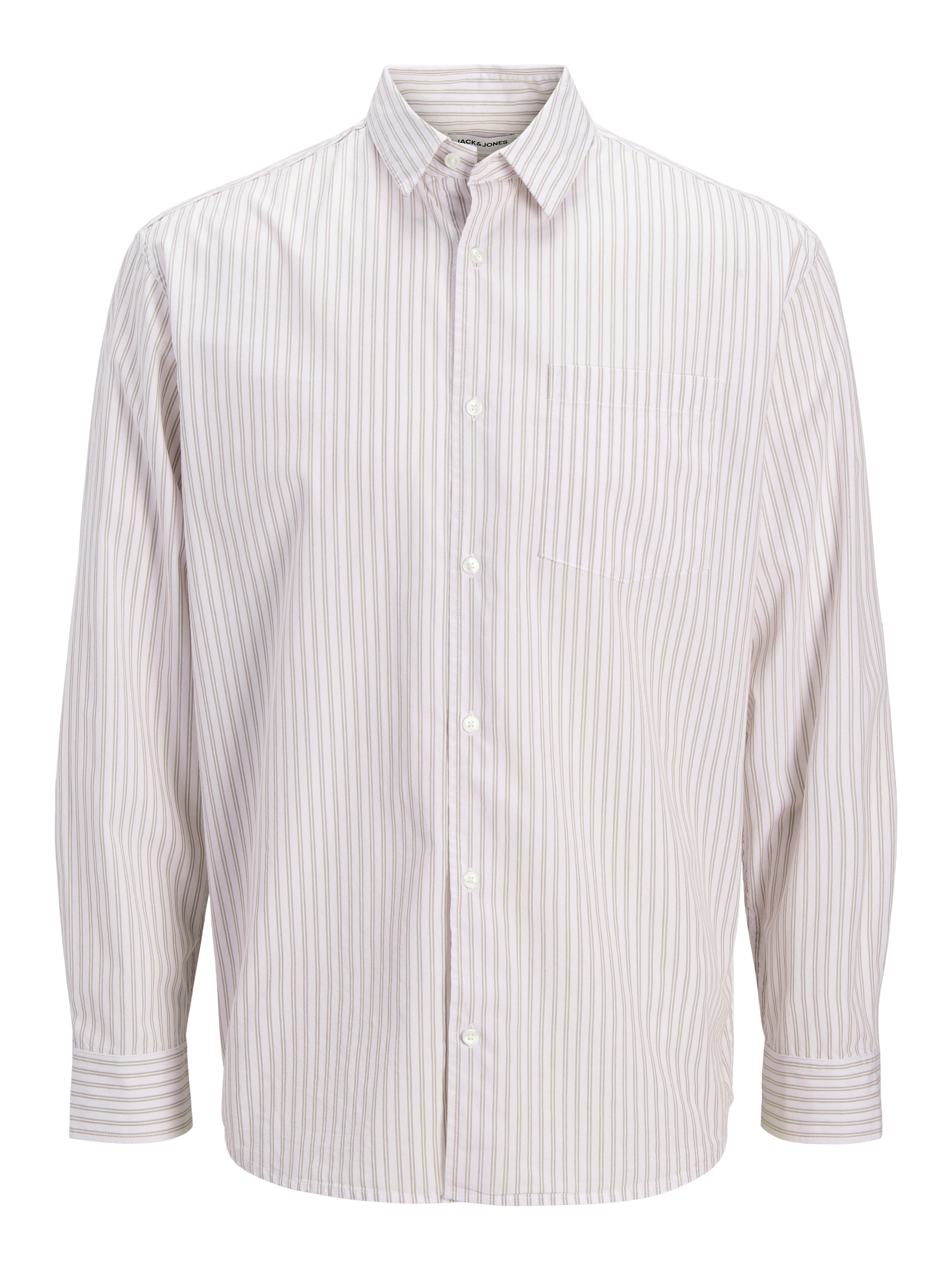 Jack & Jones Langarmhemd JJCOLE POPLIN STRIPE SHIRT LS