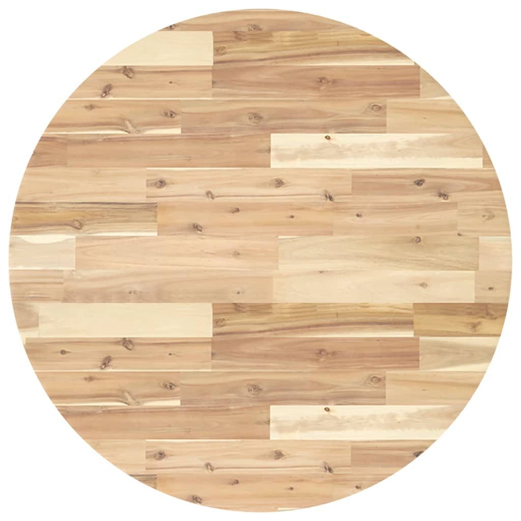 vidaXL Tischplatte Tischplatte Rund Ø80x4 cm Massivholz (1 St)