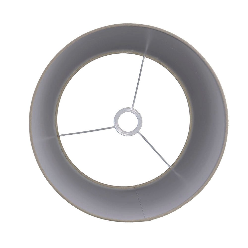 Dirk Davids Leuchten GmbH Lampenschirm Lampenschirm für Tischleuchte Rund Leinen Ice Blau 40-35-20cm