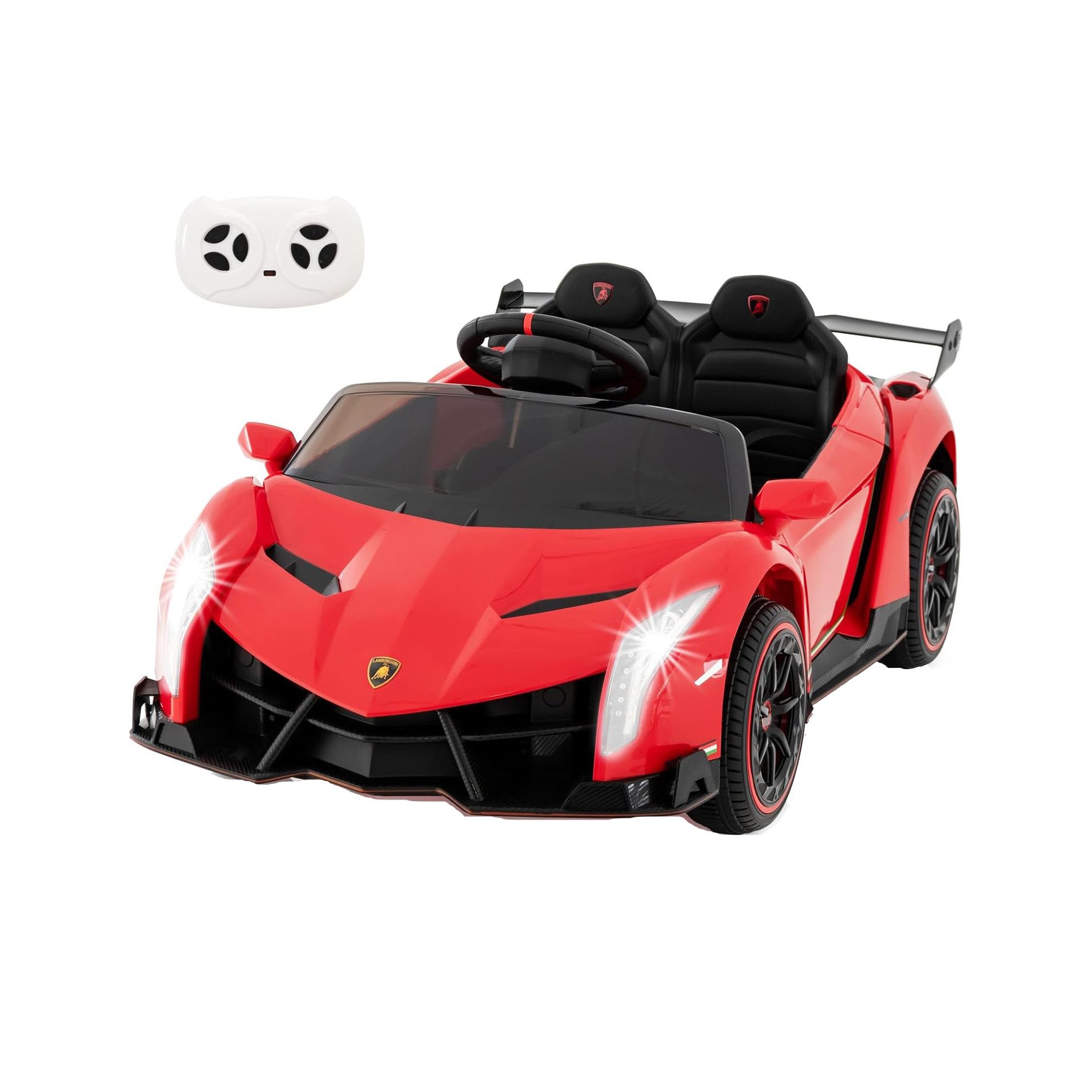KOMFOTTEU Elektro-Kinderauto Lamborghini, Belastbarkeit 30 kg, mit 2,4G-Fernbedienung