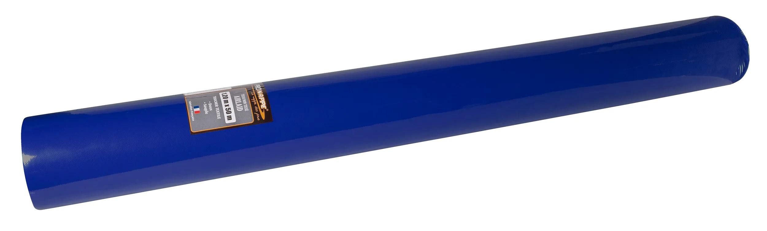 PROnappe Tischband Papiertischdecke auf Rolle, Airlaid 50x1,20m Marineblau R585010I, Nappes rouleaux airlaid