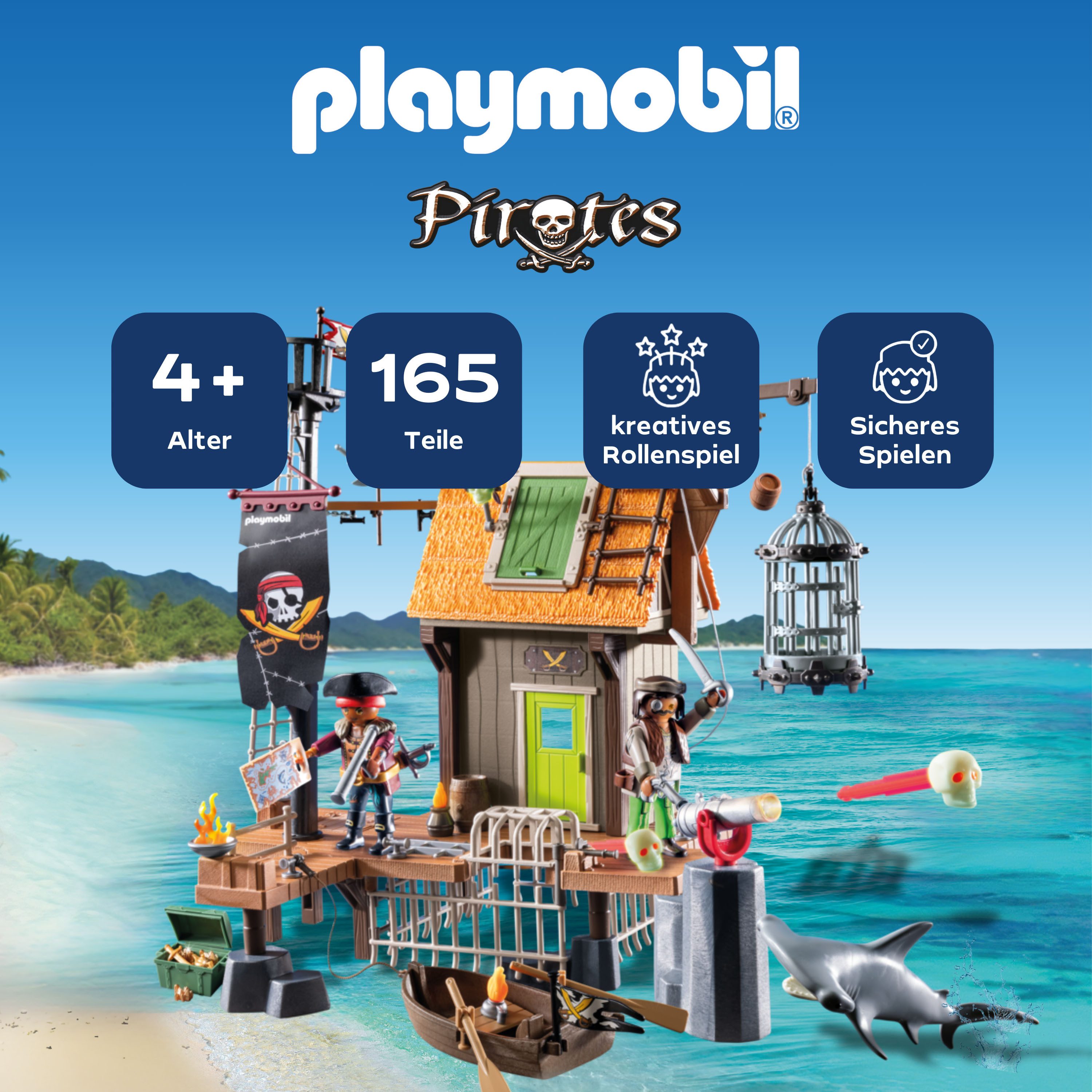 Playmobil® Piratenhafen mit Seeräuber-Gefängnis (71792), Playmobil Pirates günstig online kaufen