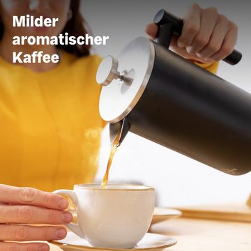 SILBERTHAL French Press Kanne Thermo Edelstahl