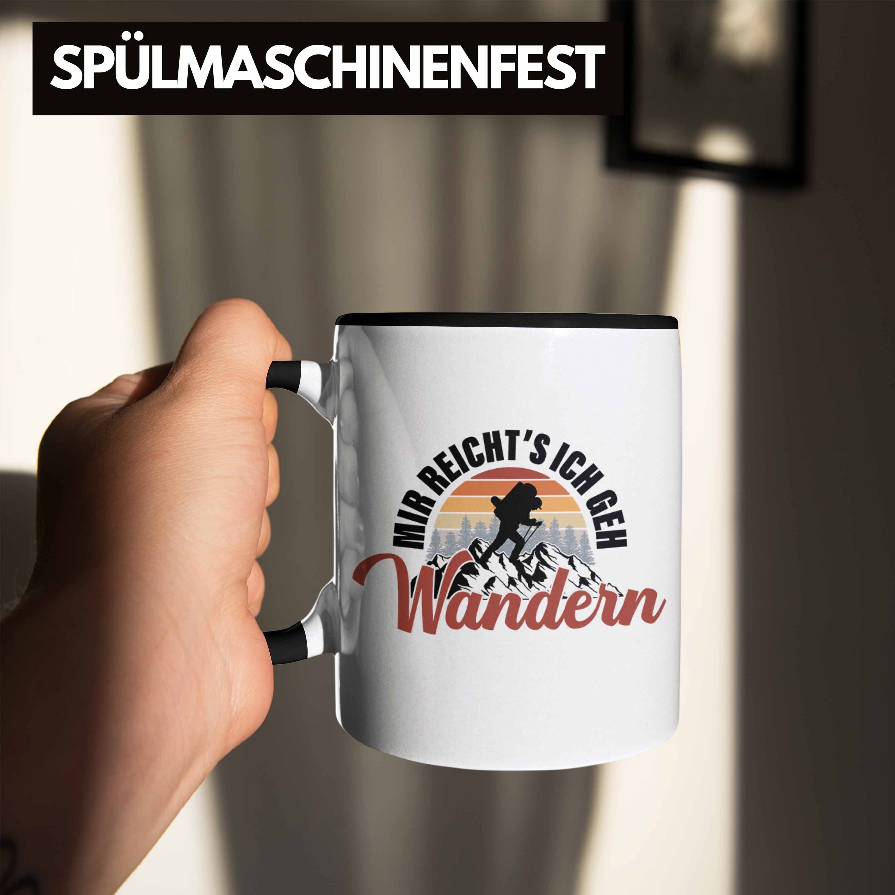 Outdoor Mir Geschenk Wander Geh Sprüche Tasse Ich Trendation Wandern Kaffeebecher Reichts Tasse Lustiger Trendation - Kaffeetasse Schwarz