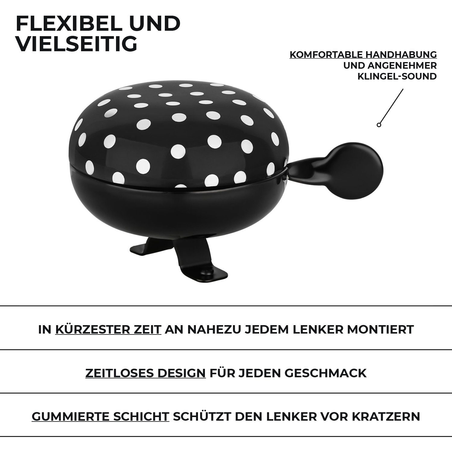 URBAN ZWEIRAD Fahrradlenker Fahrradklingel aus Metall