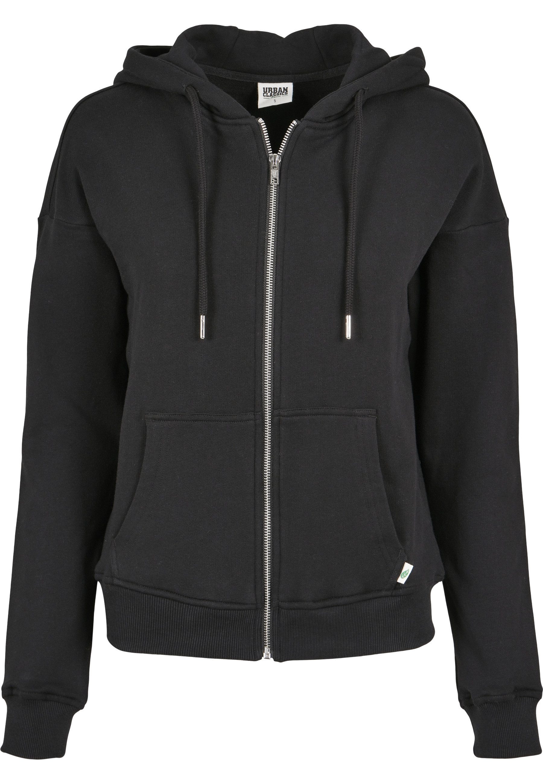 URBAN CLASSICS Sweatjacke Urban Classics Damen Ladies Organic Terry Zip Hoo günstig online kaufen