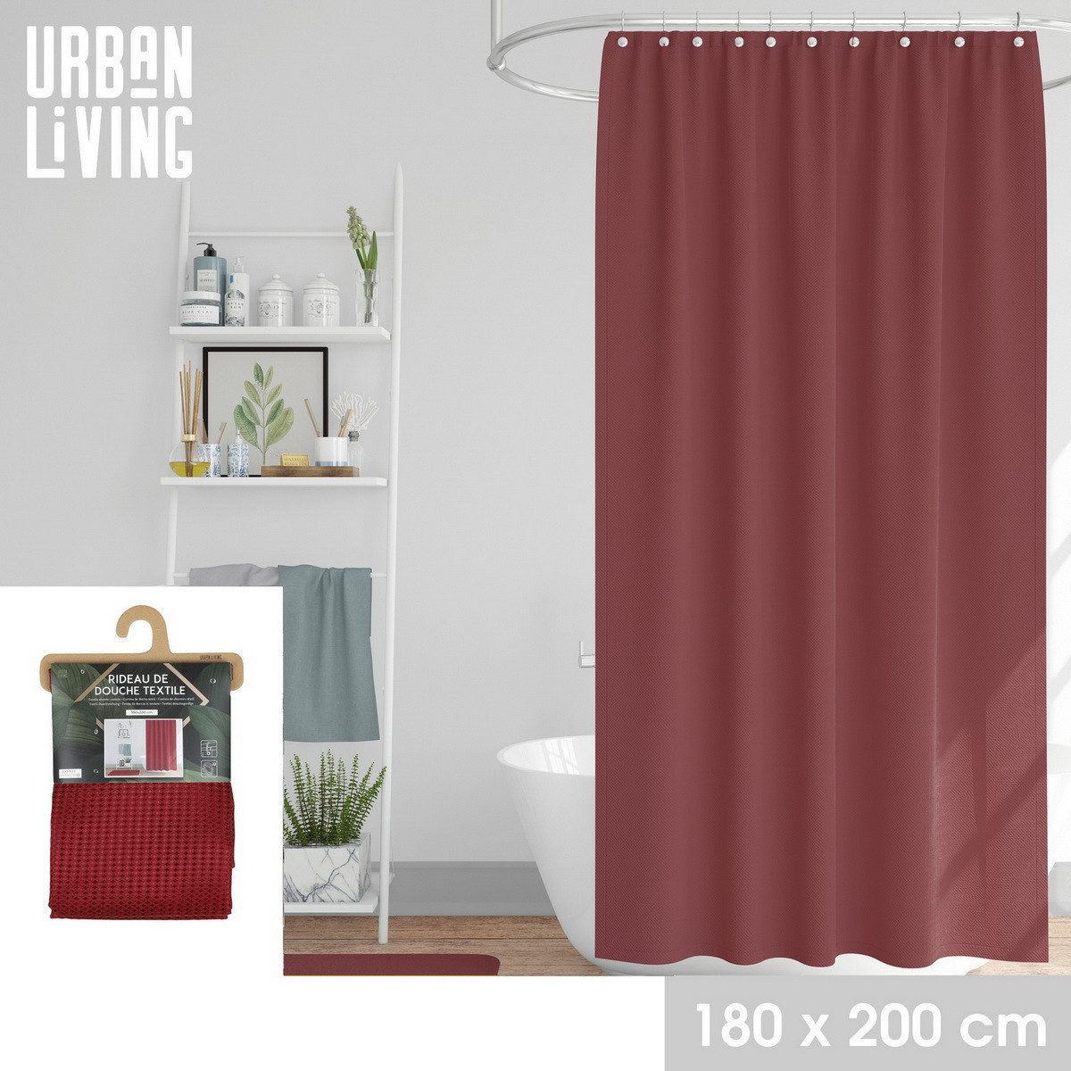 Urban Living Duschvorhang Badewannenvorhang Duschgardine Dusch-Vorhang günstig online kaufen
