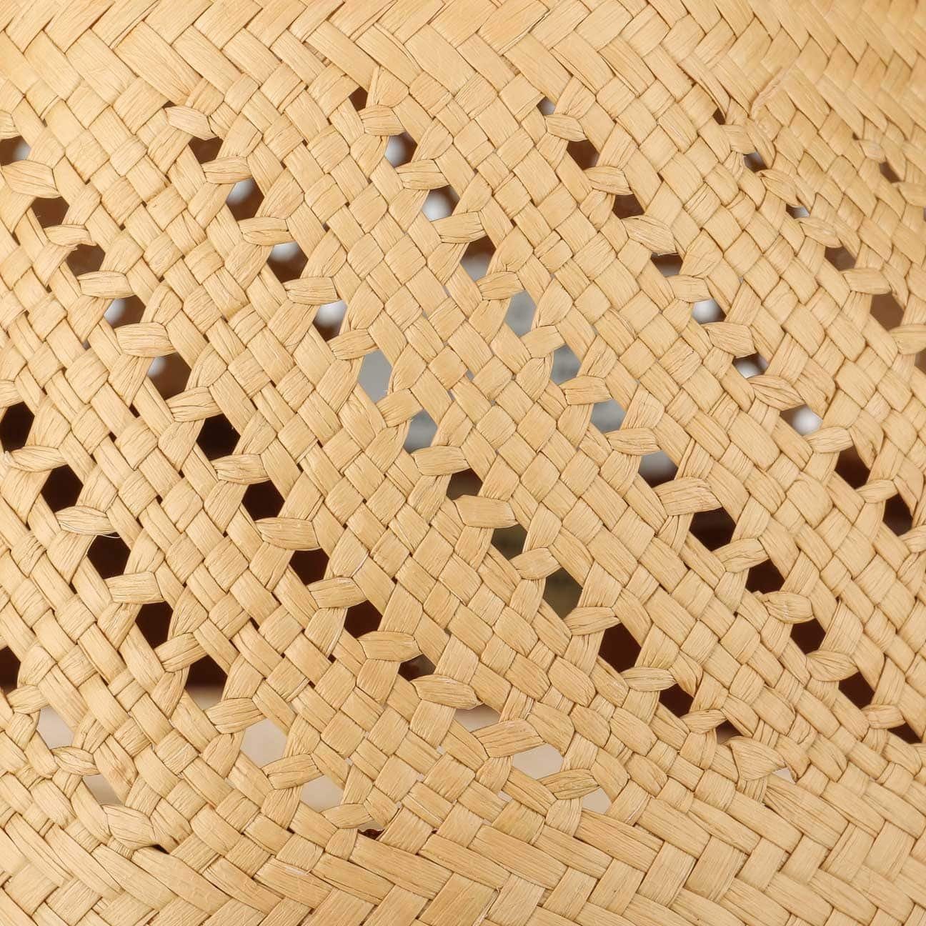 Sonnenhut mit Panamastroh braun Made in Lierys (1-St) Ecuador Lederband,