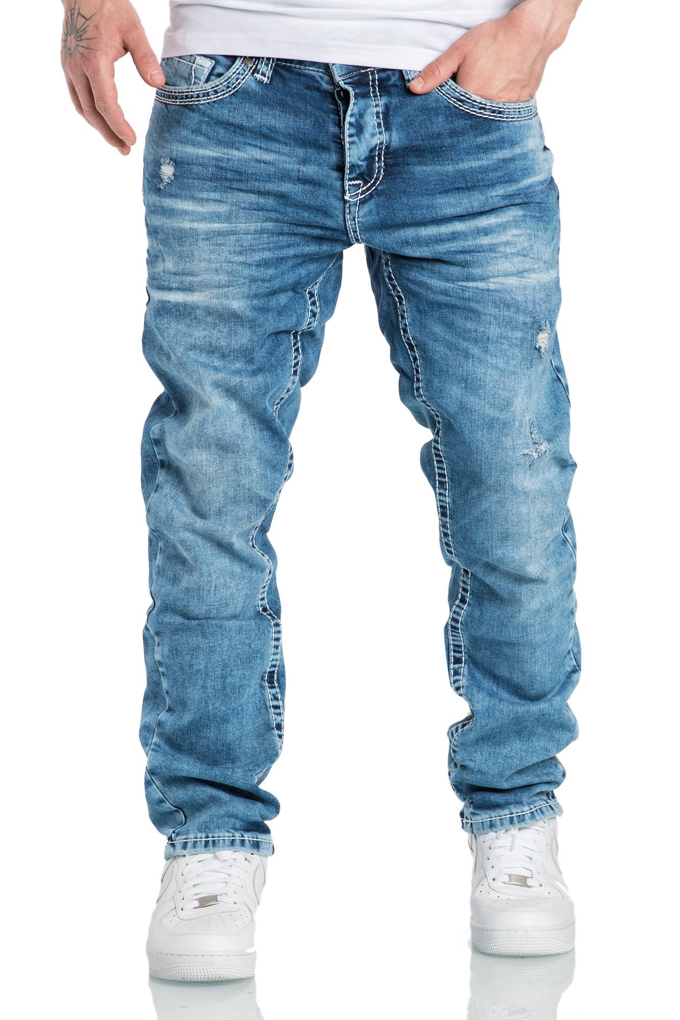 Amaci&Sons Stretch-Jeans Columbus Herren Regular Slim günstig online kaufen