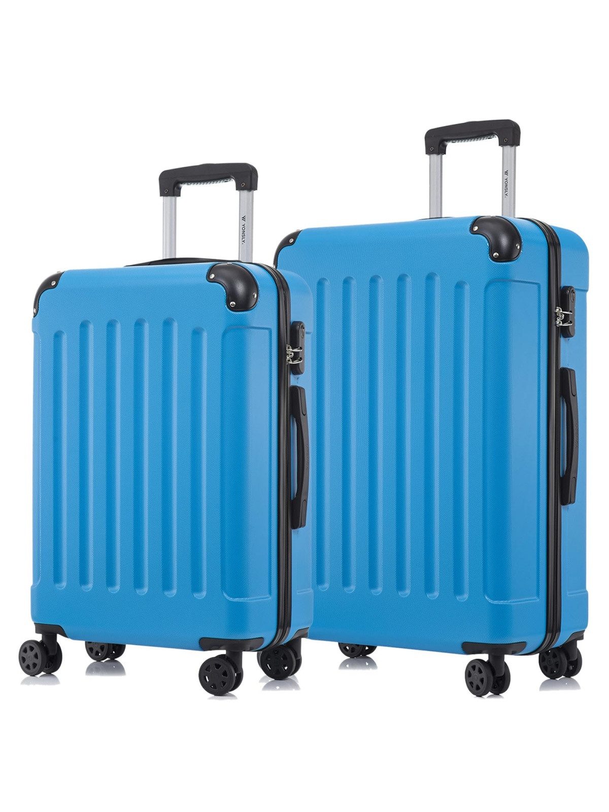 Trolleyset Hartschalen-Reisekoffer Rollkoffer Trolley Gepäckset aus ABS