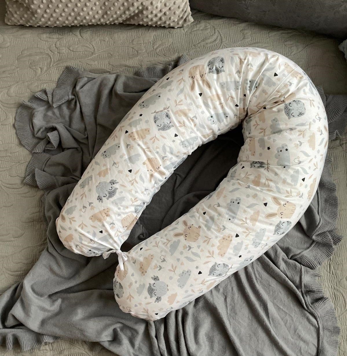 Loolay Stillkissen HASE Baumwolle Schwangerschaftskissen Seitenschläferkiss günstig online kaufen