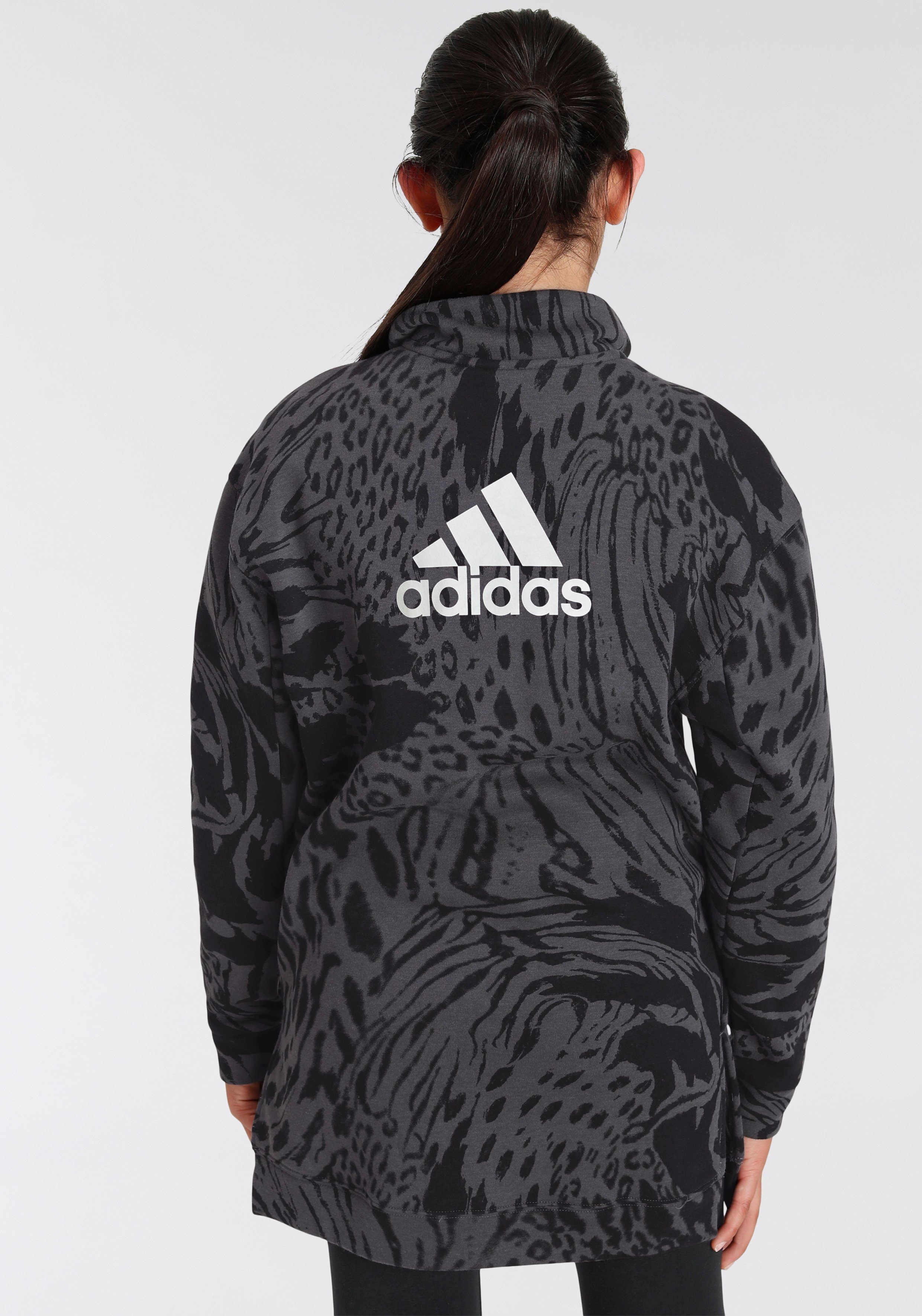 FUTURE ANIMAL HYBRID PRINT LOOSE adidas Sweatkleid Sportswear HALF-ZIP ICONS COTTON KLEID