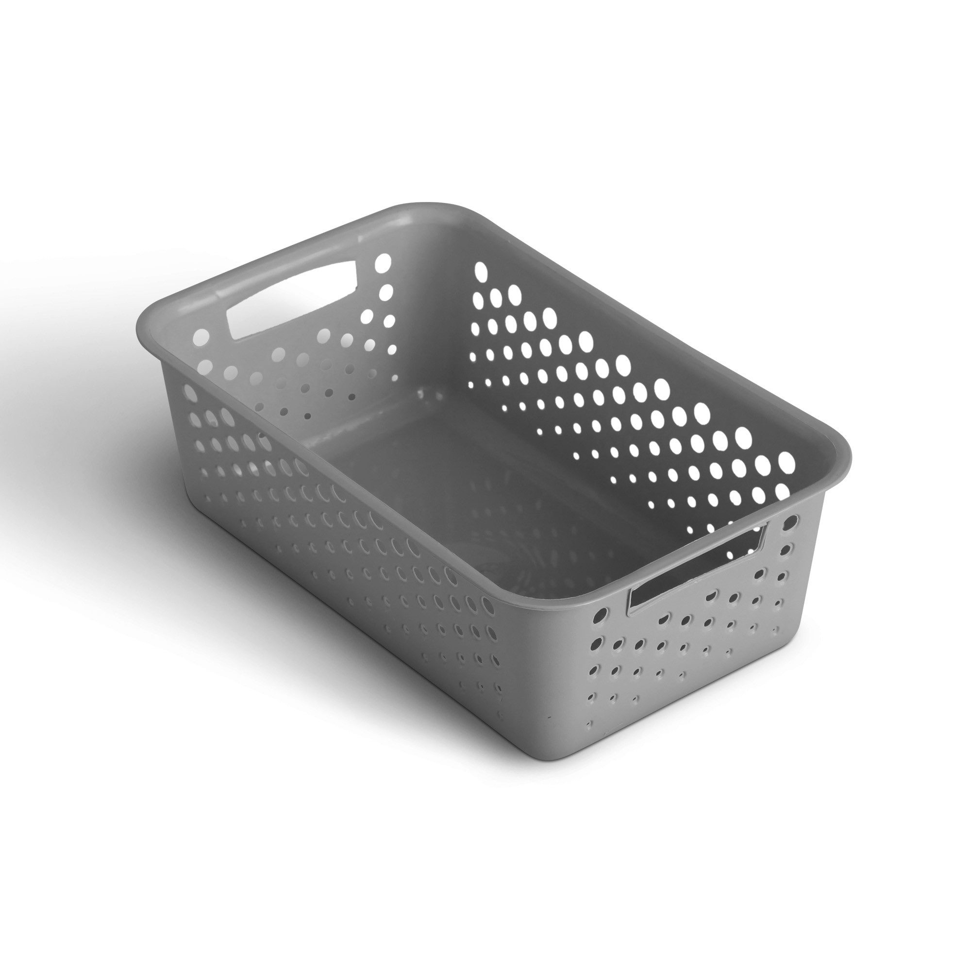 Pro Home Aufbewahrungskorb Modularer Kunststoffkorb Kunststoff Box (1 St), Aufbewahrungsbox mit Griffen - BPA-Frei - Organizer Körbchen Bad Küche