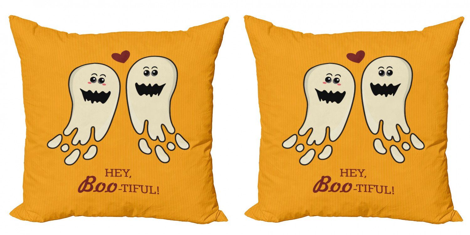 Halloween Boo-tiful Modern Ghosts Digitaldruck, Hey Accent Kissenbezüge Doppelseitiger (2 Abakuhaus Text Stück),
