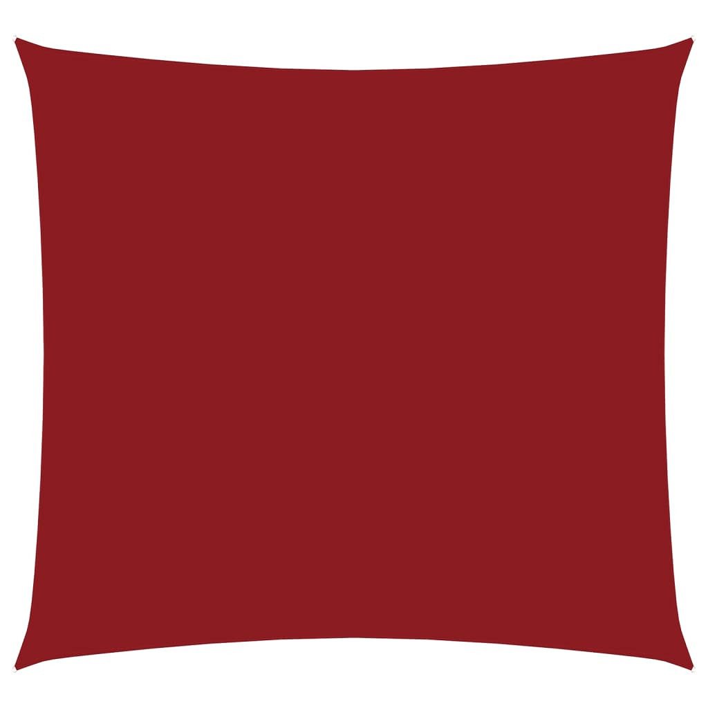 vidaXL Sonnensegel Sonnensegel Oxford-Gewebe Quadratisch 3,6x3,6 m Rot, (1-tlg)
