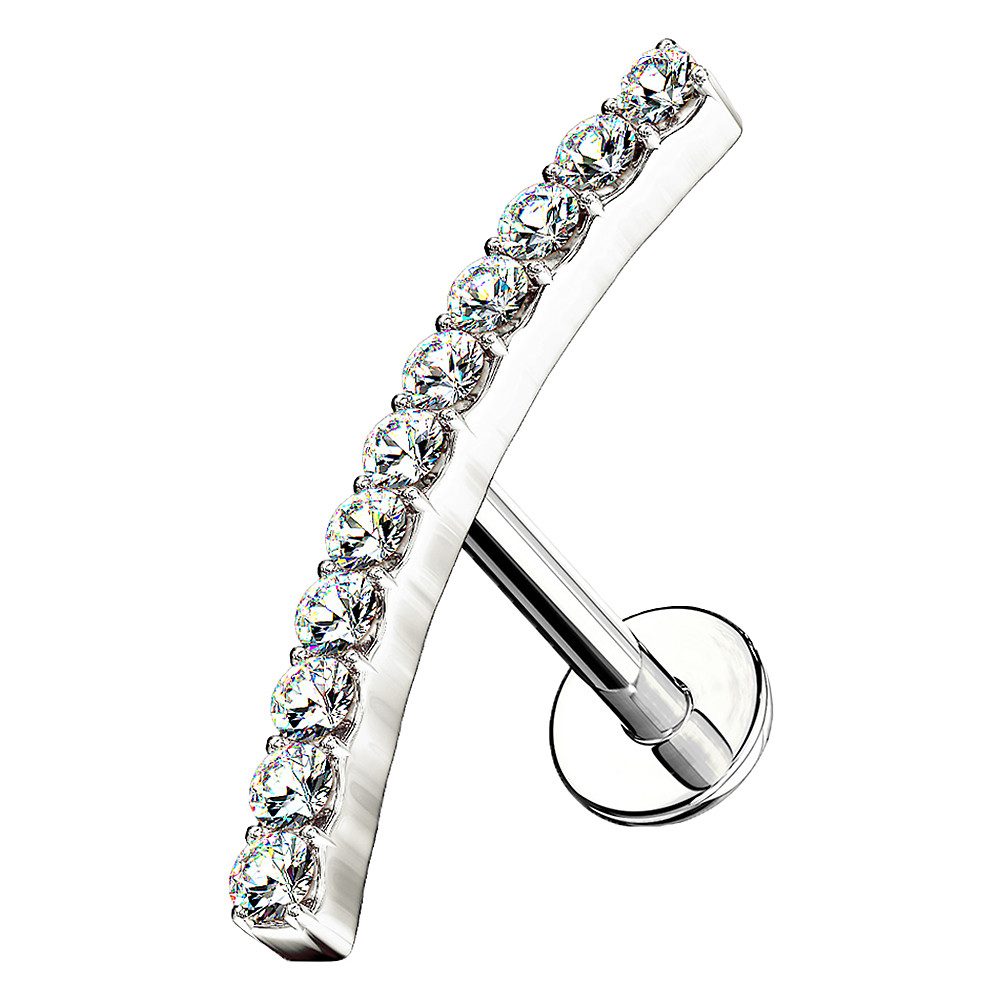 Taffstyle Piercing-Set Helix Knorpel Piercing Stecker Multi Kristall Bogen günstig online kaufen